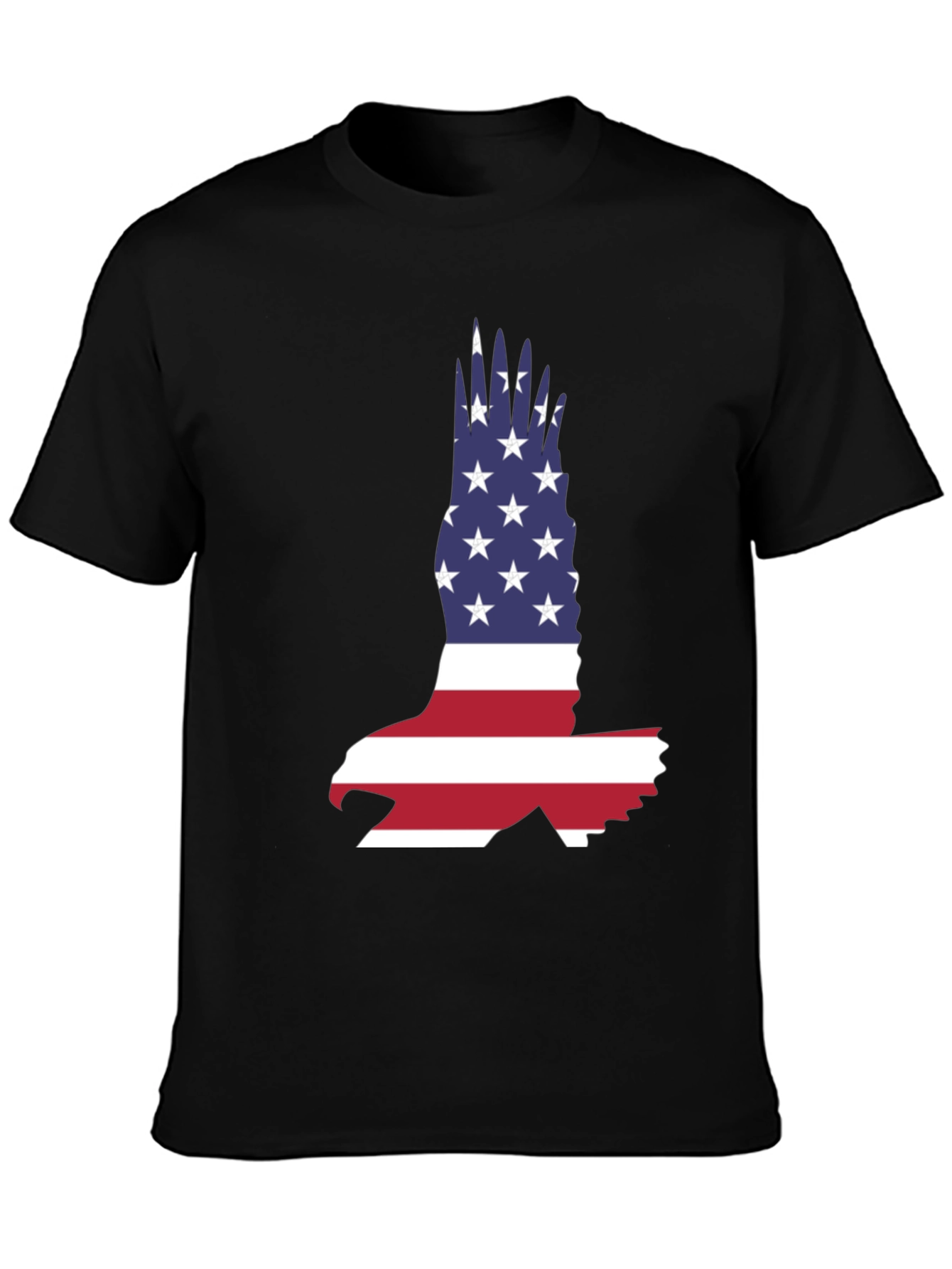 American Flag Eagle Graphic Tee - Patriotic T-Shirt