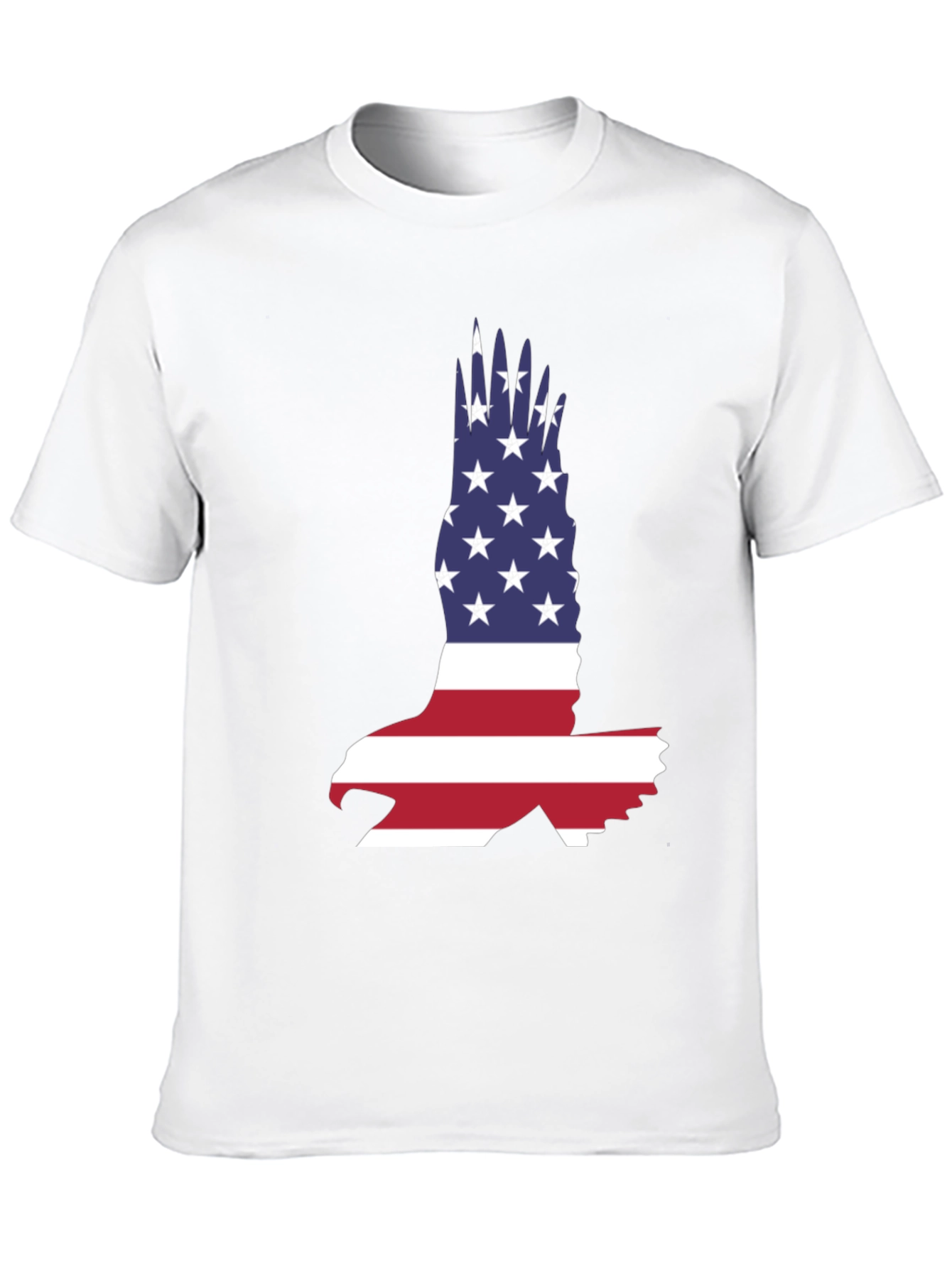 American Flag Eagle Graphic Tee - Patriotic T-Shirt