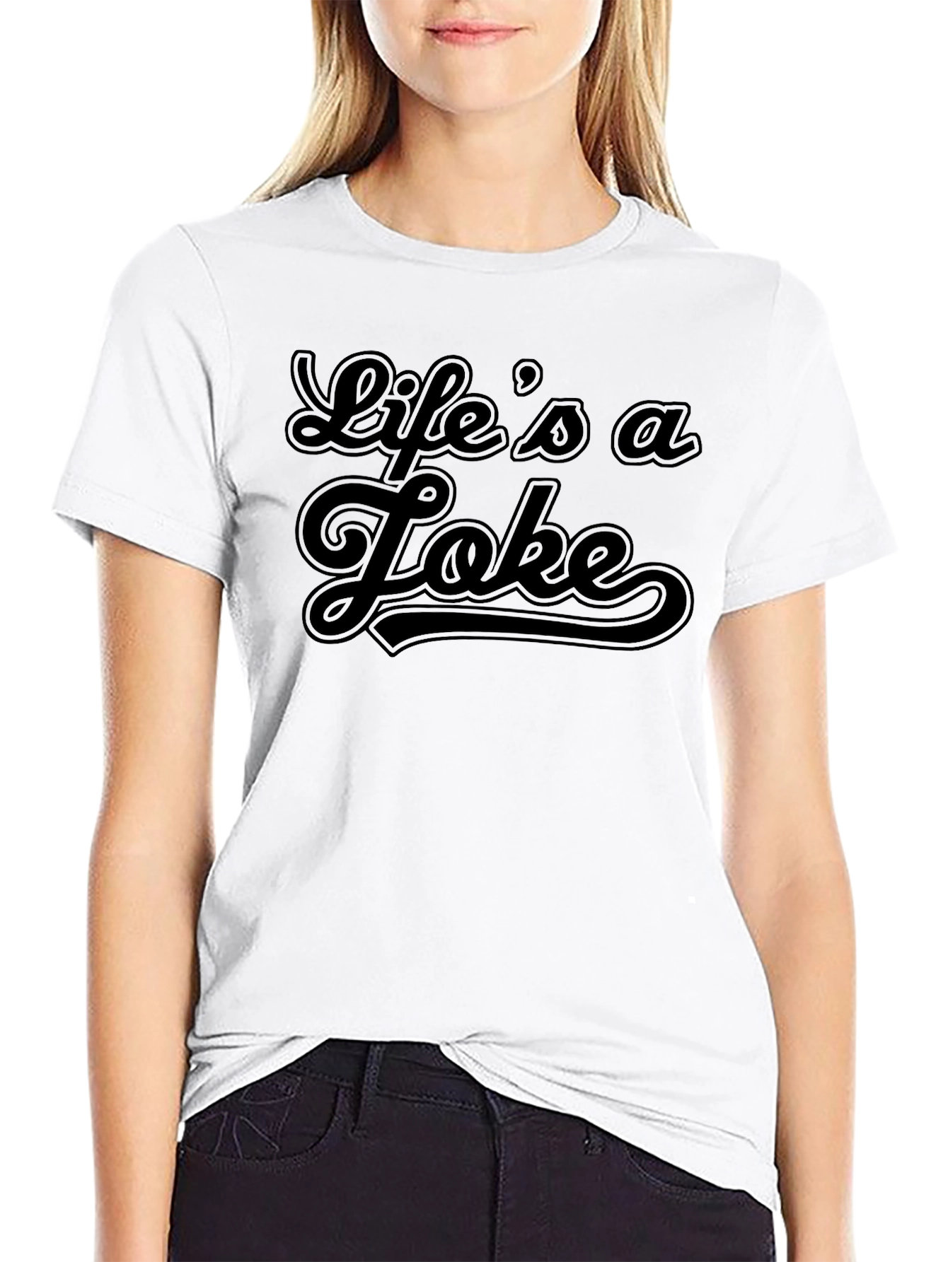 Lifes a Joke - Black Graphic Tee