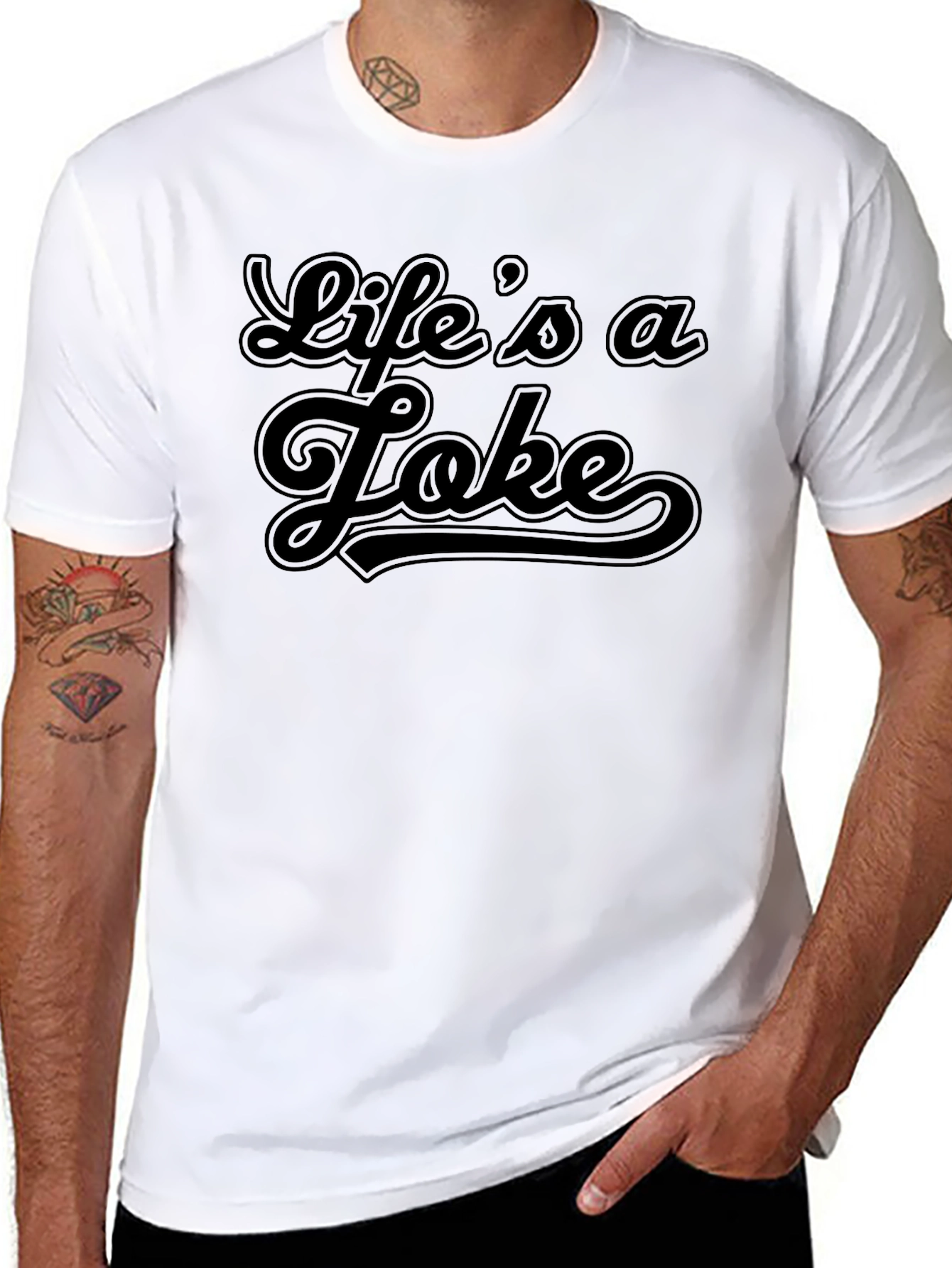 Lifes a Joke - Black Graphic Tee