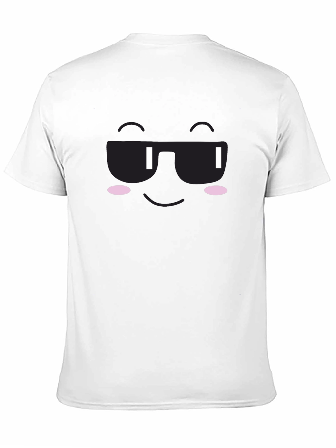 Cool Face Graphic Tee - Black Cotton T-Shirt