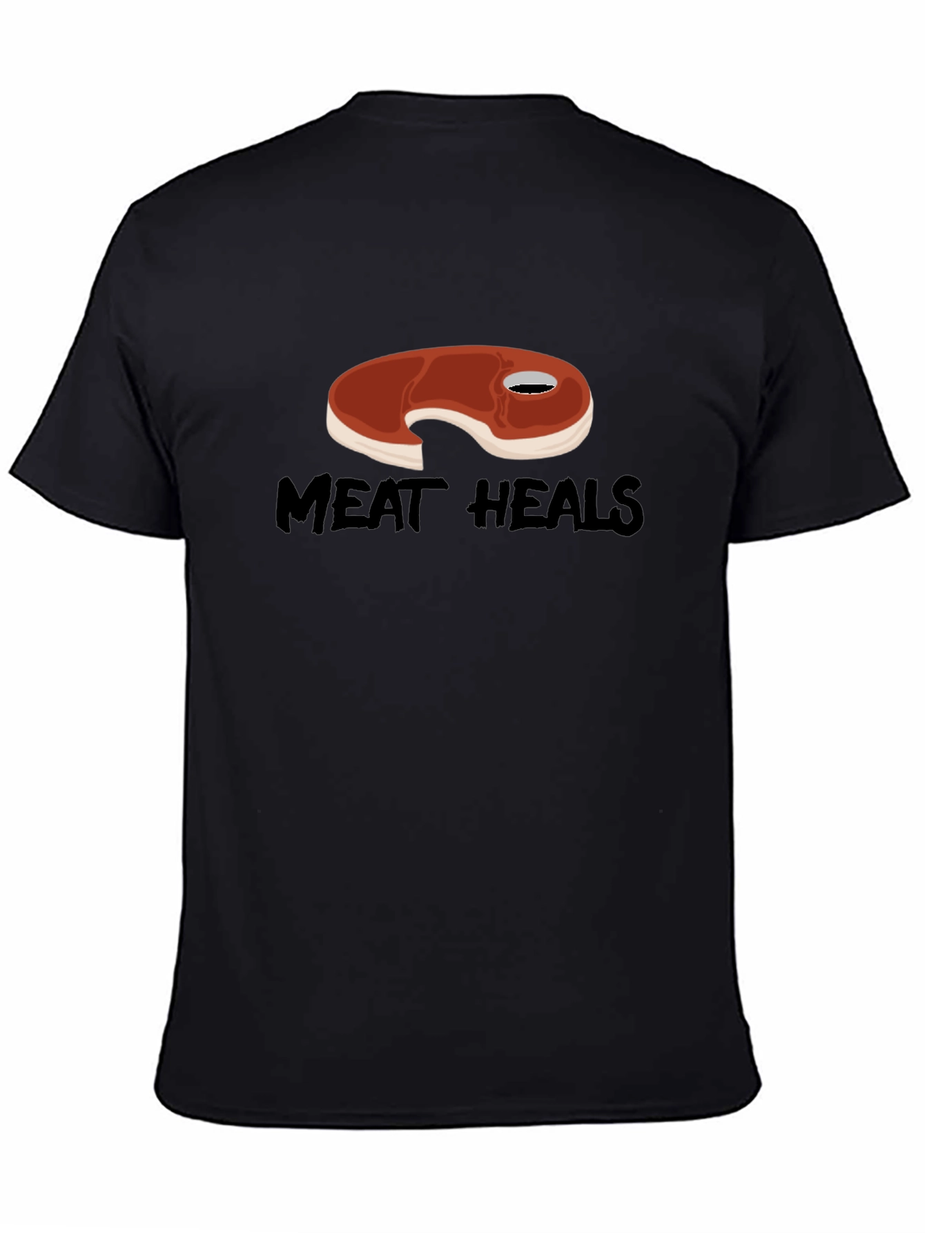 Meat Heals T-Shirt - Funny Foodie Graphic Tee