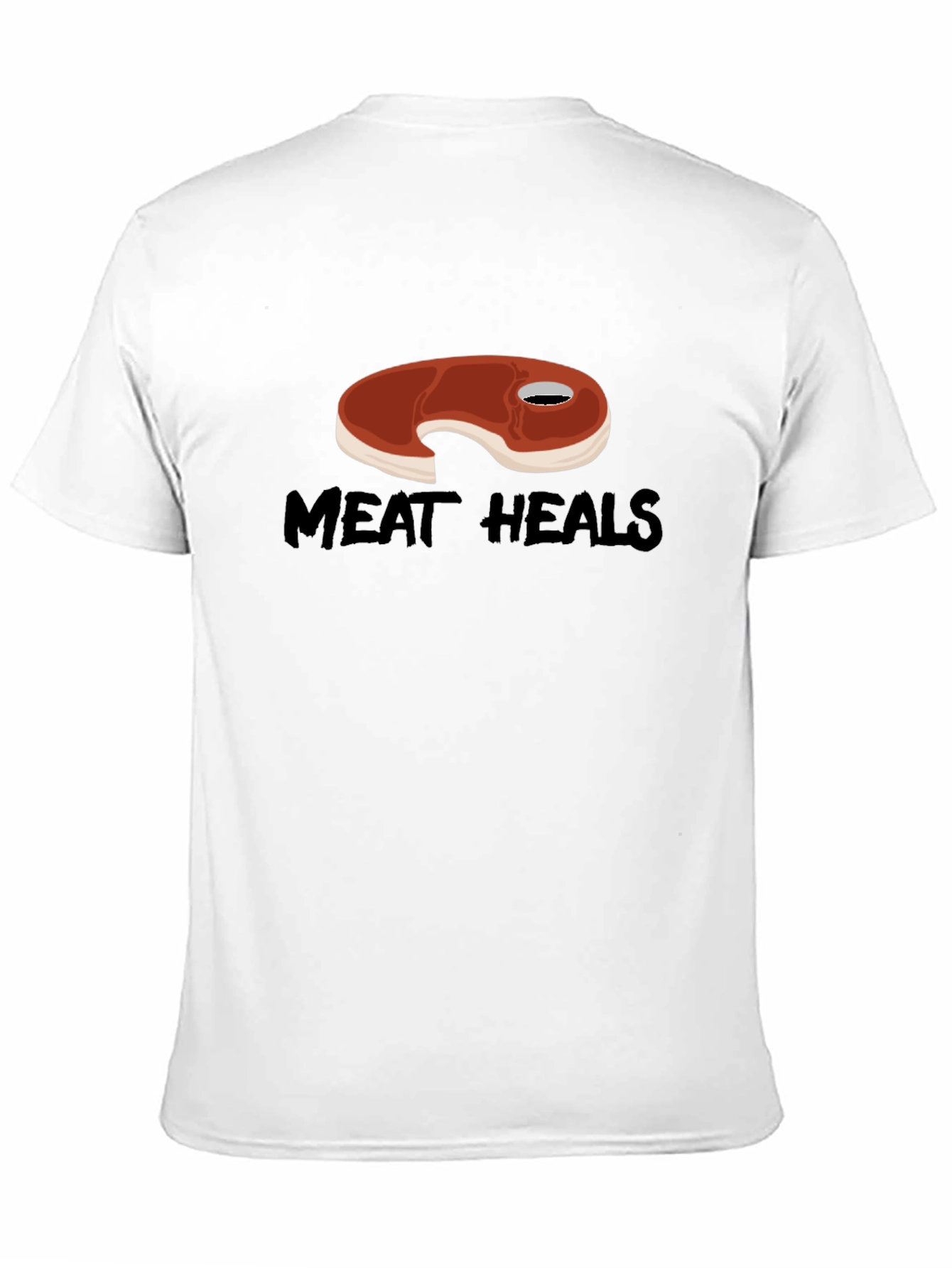 Meat Heals T-Shirt - Funny Foodie Graphic Tee