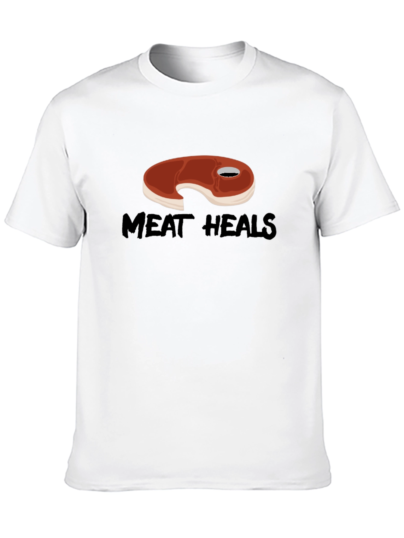 Meat Heals T-Shirt - Funny Foodie Graphic Tee