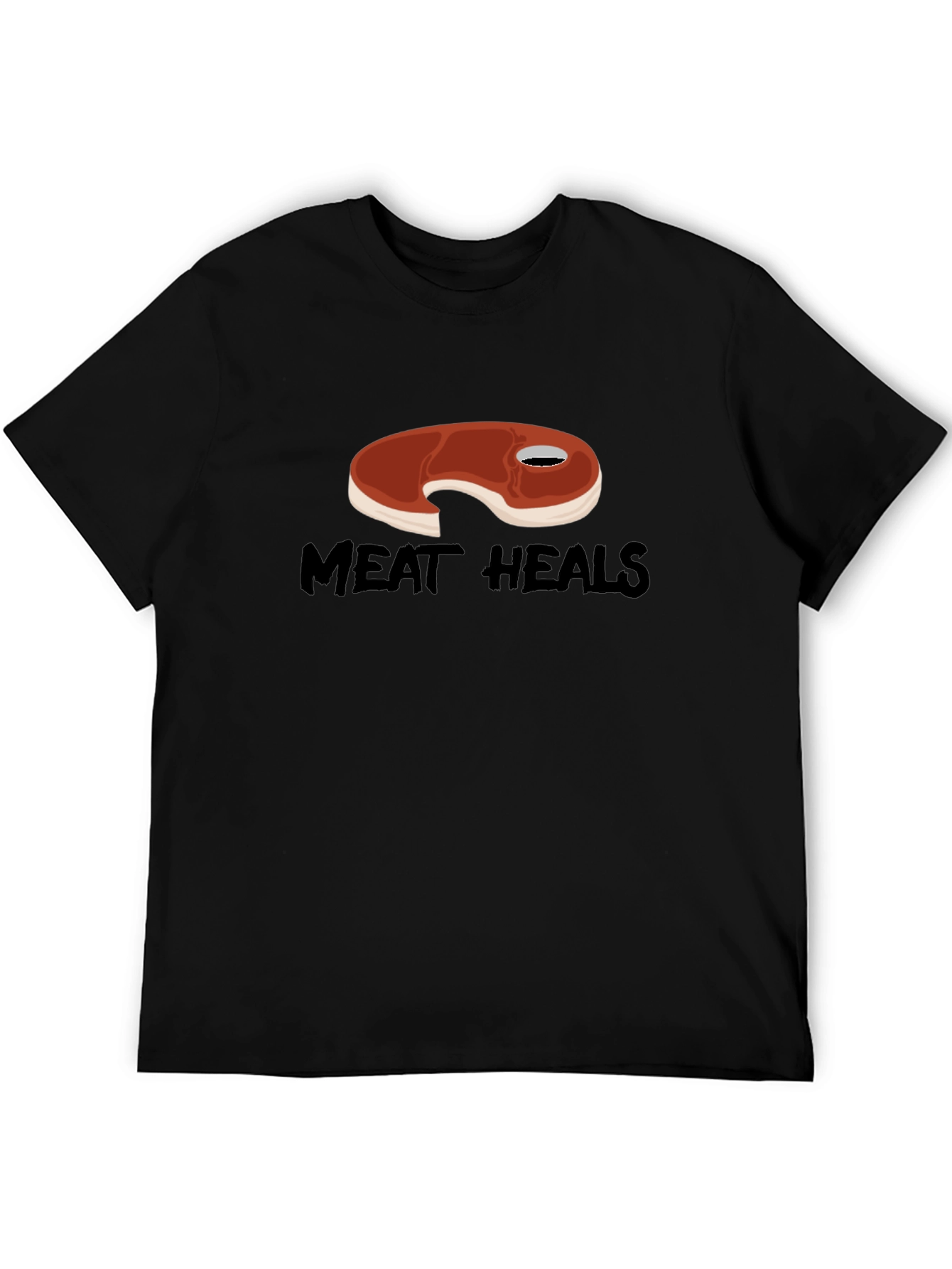 Meat Heals T-Shirt - Funny Foodie Graphic Tee