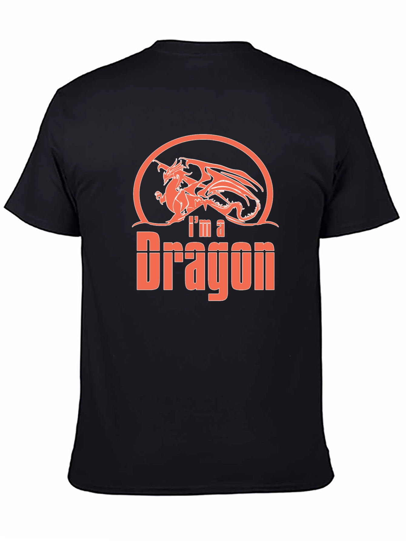 Im a Dragon Graphic Tee - Black