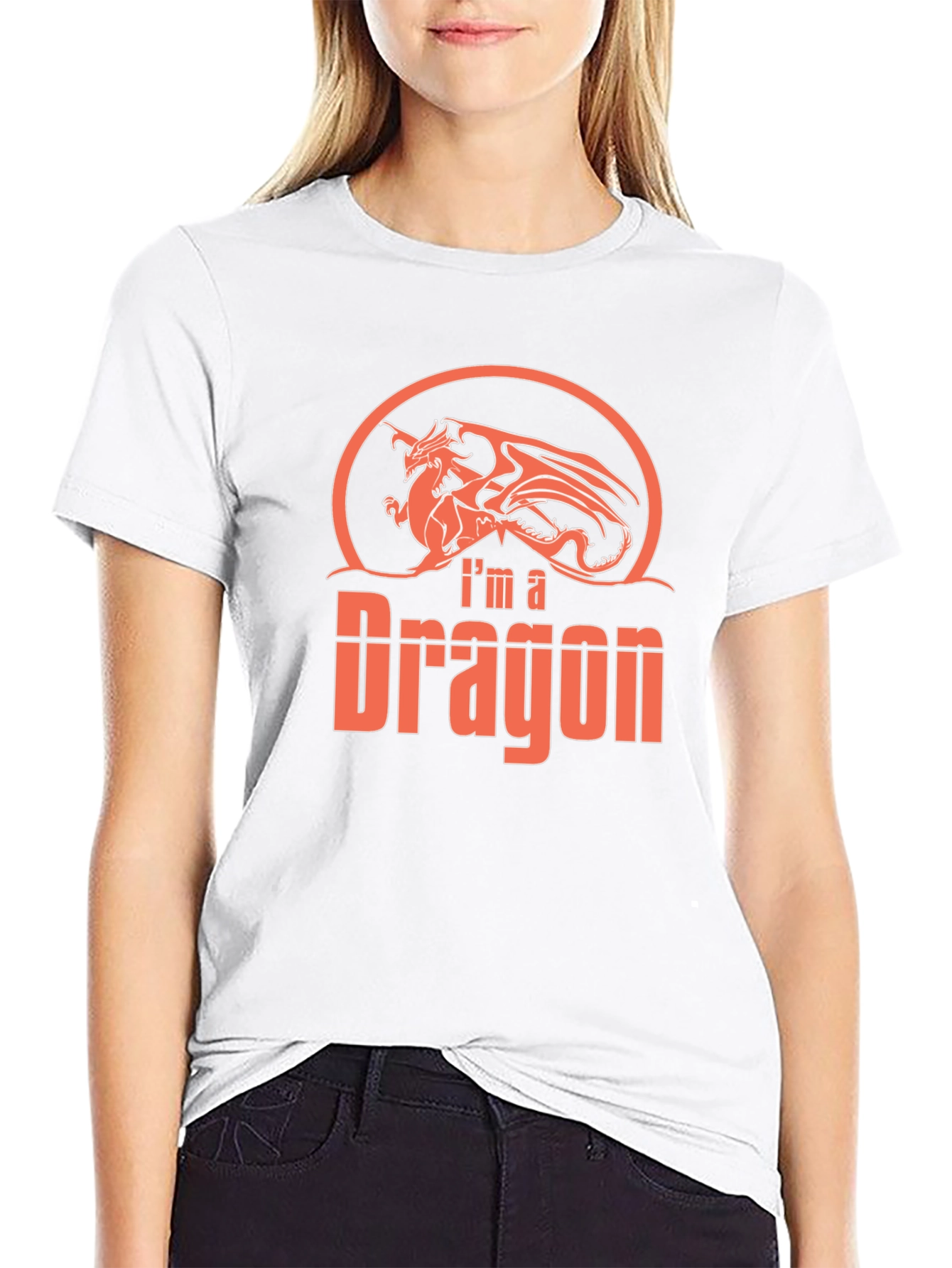 Im a Dragon Graphic Tee - Black