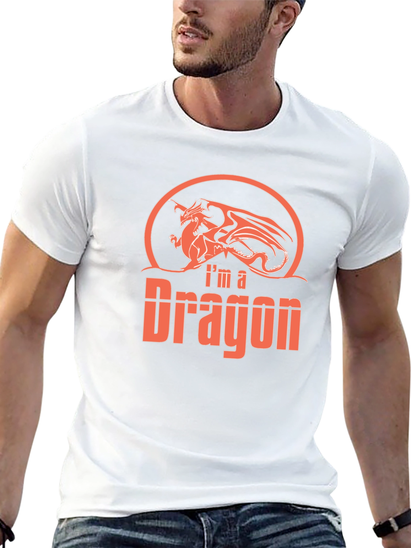Im a Dragon Graphic Tee - Black
