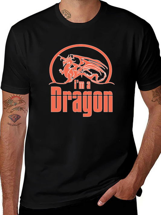 Im a Dragon Graphic Tee - Black