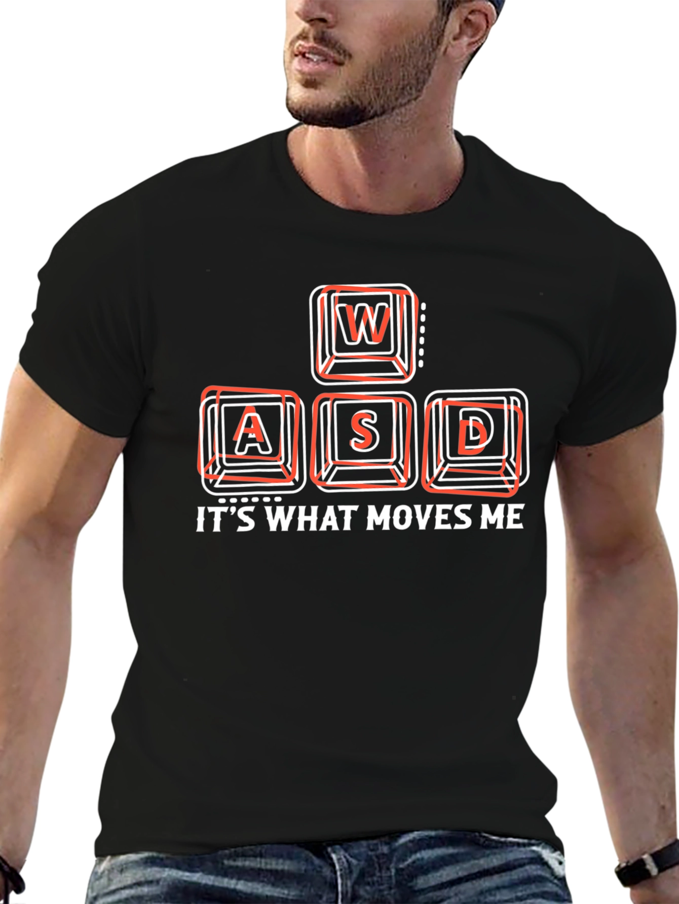 Gamer T-Shirt - WASD Keys Graphic Tee