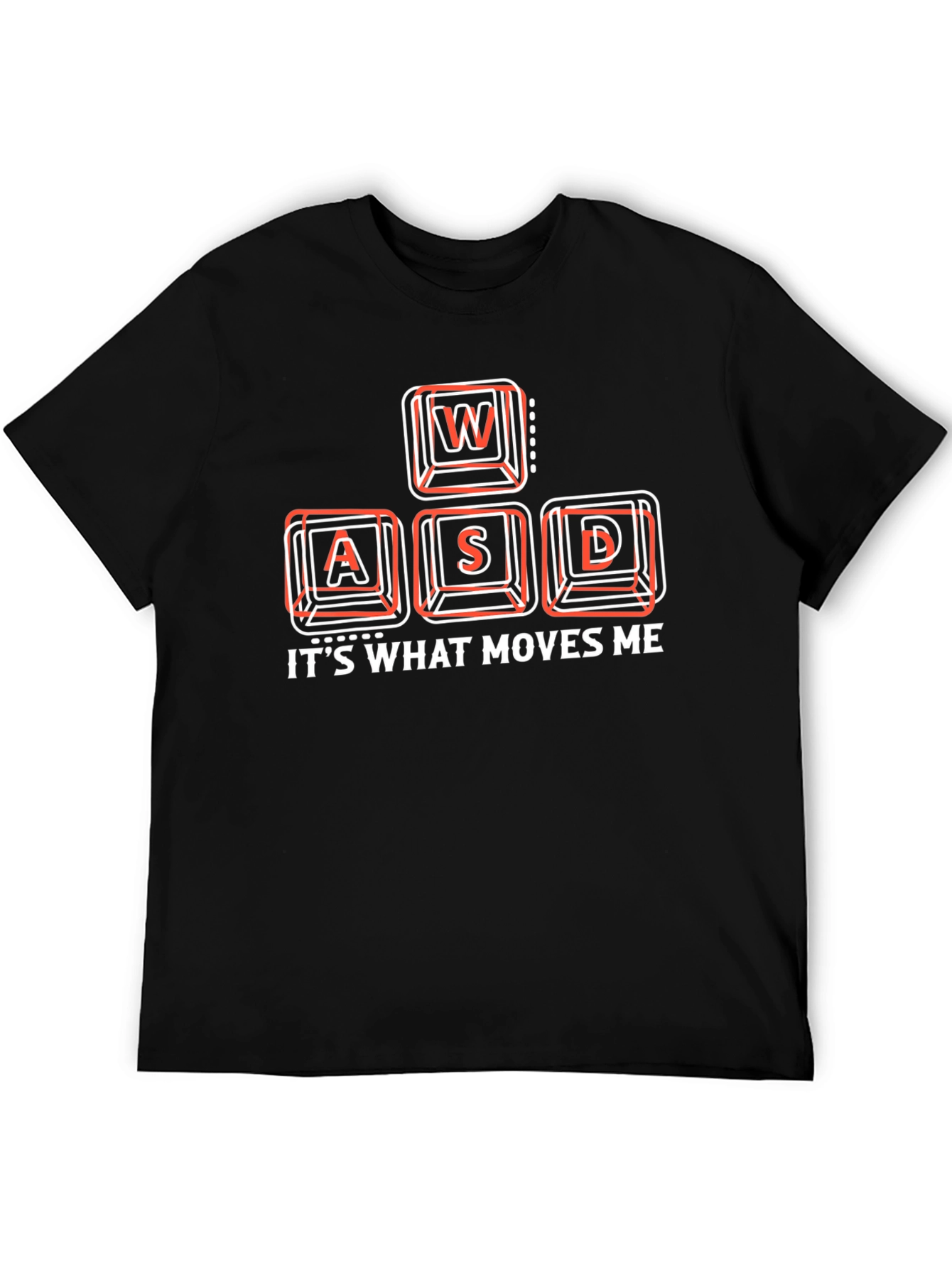 Gamer T-Shirt - WASD Keys Graphic Tee