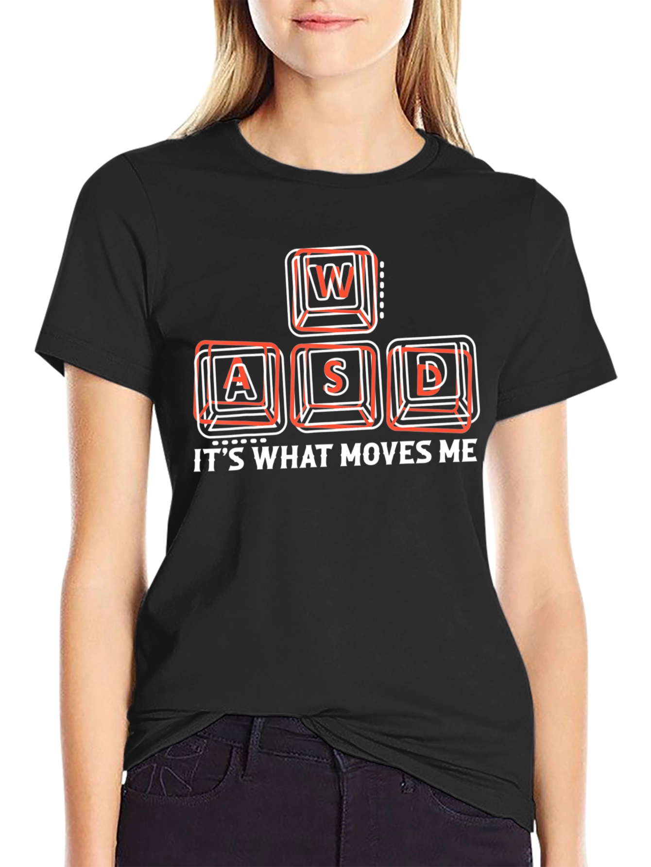 Gamer T-Shirt - WASD Keys Graphic Tee