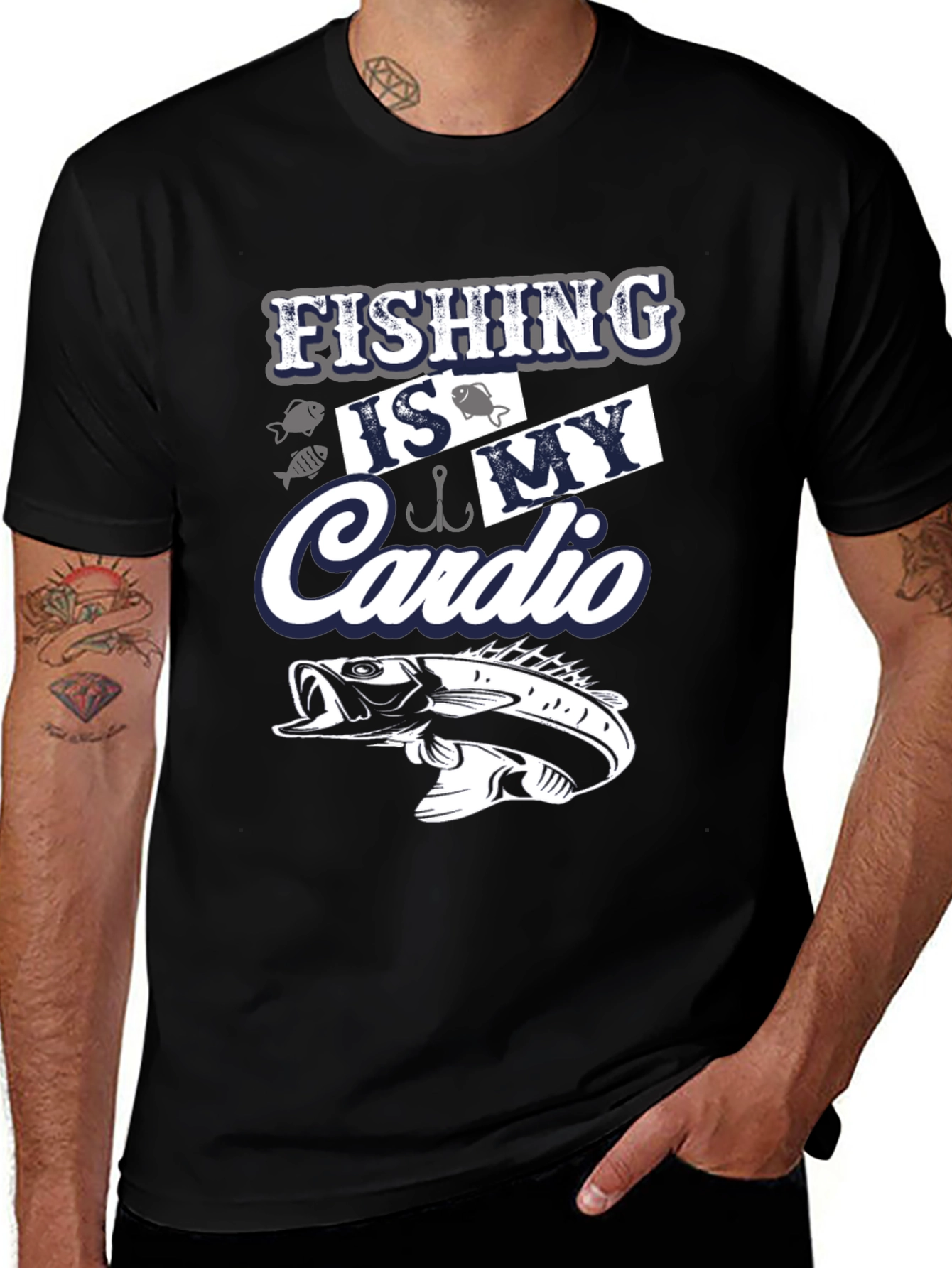 Fishing is My Cardio Graphic Tee