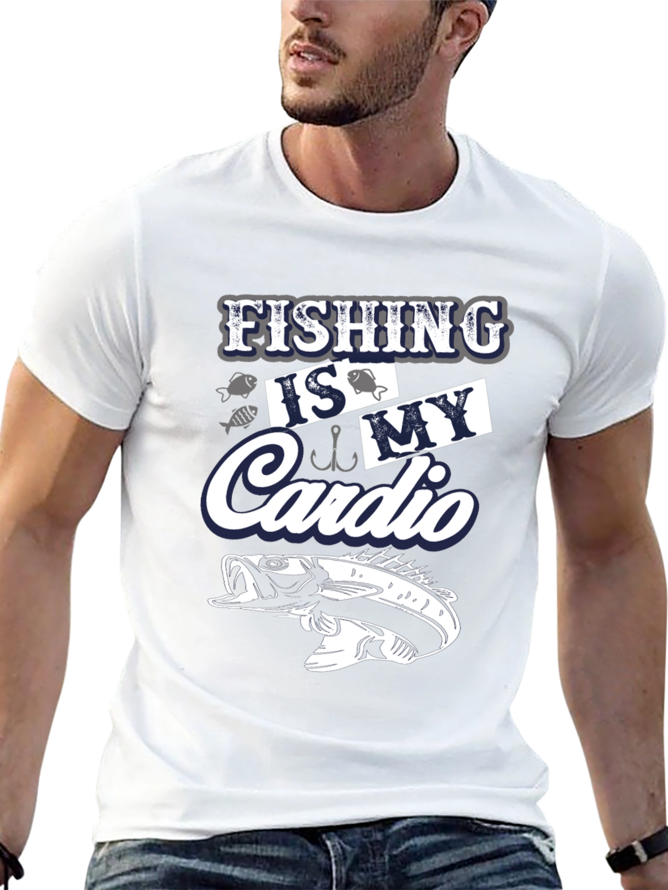 Fishing is My Cardio Graphic Tee