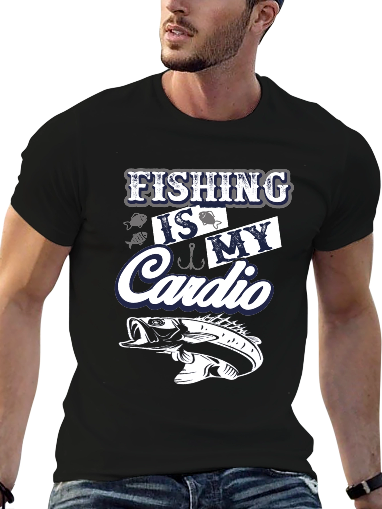Fishing is My Cardio Graphic Tee