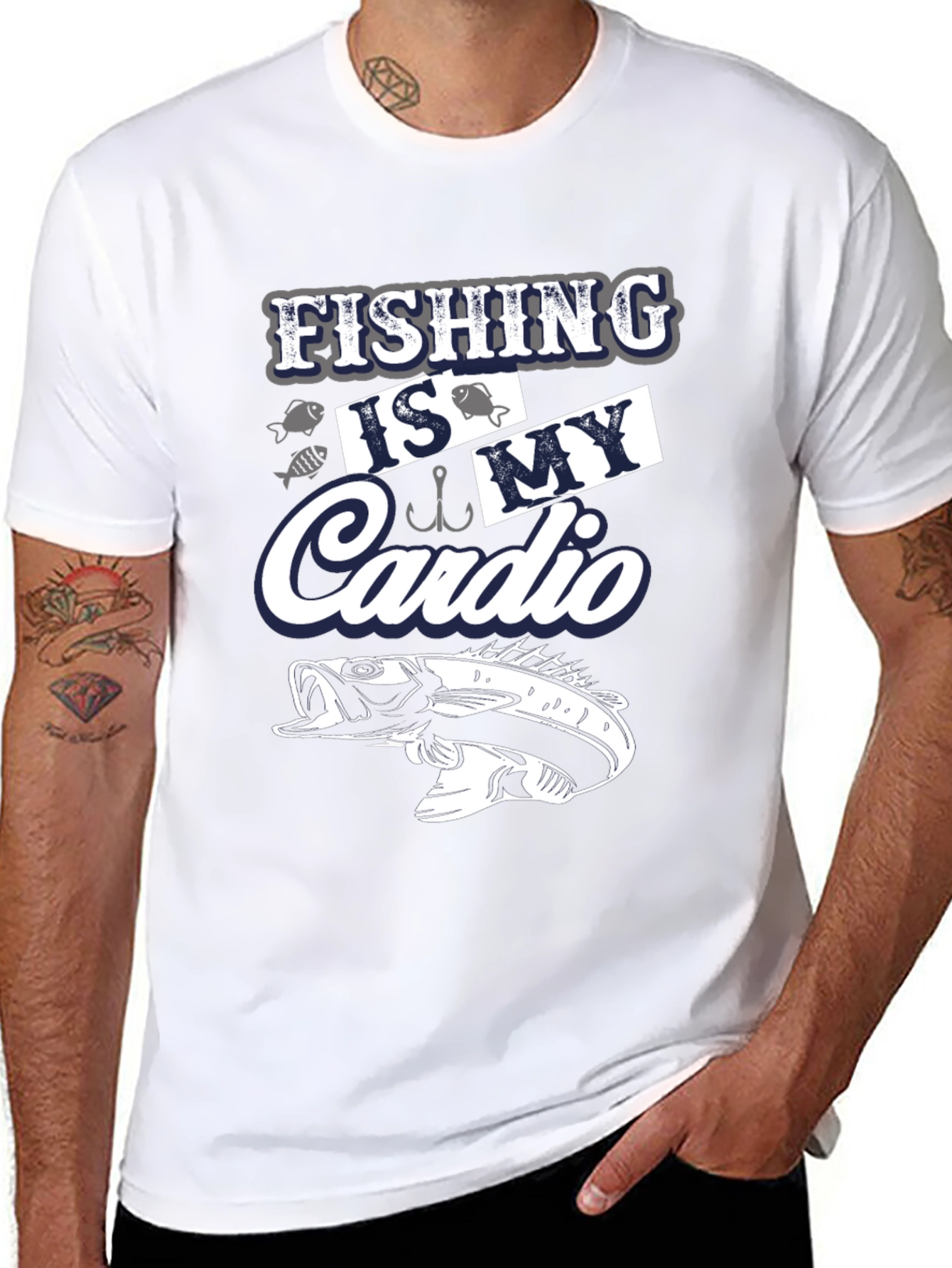 Fishing is My Cardio Graphic Tee