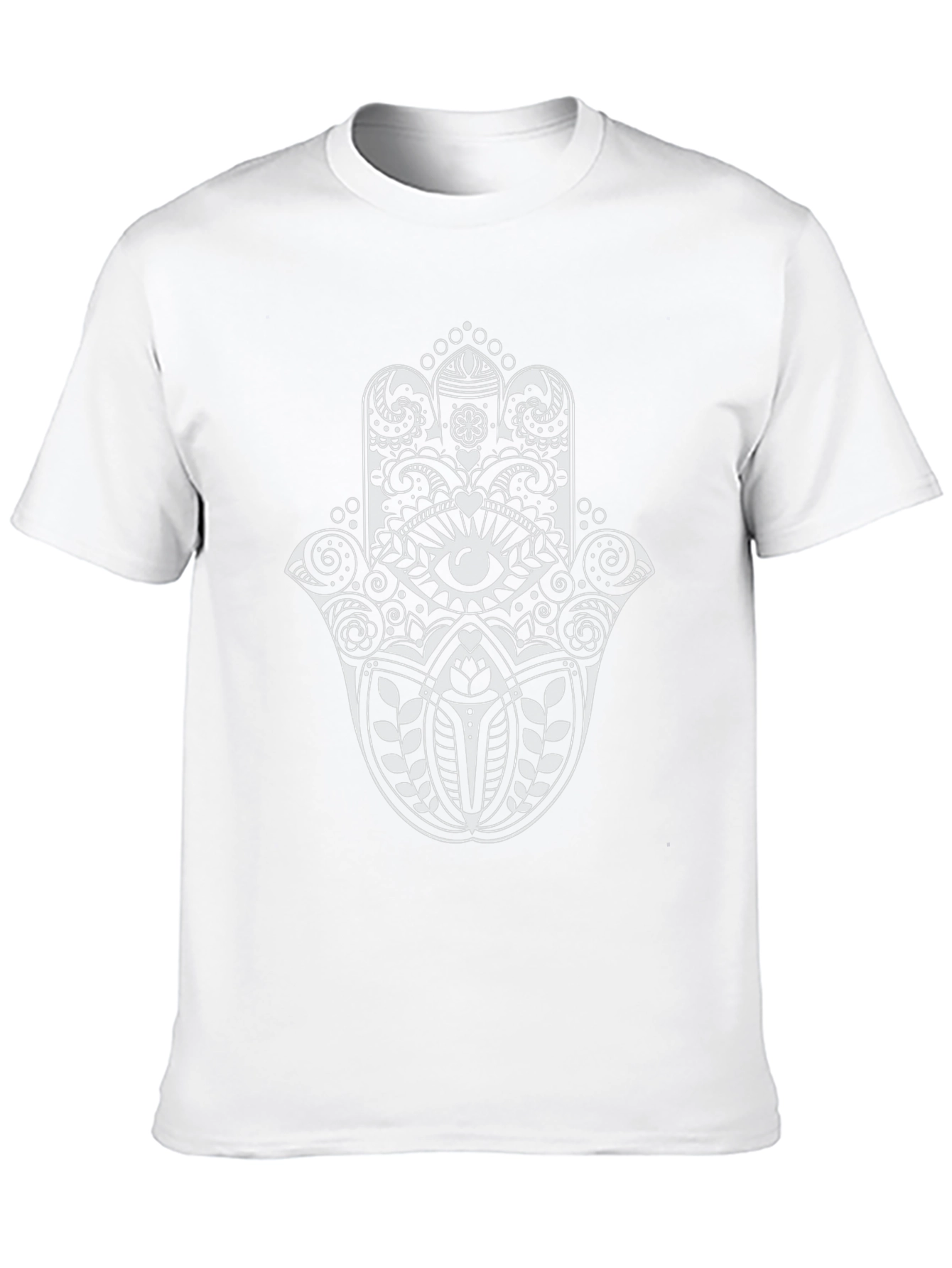 Hamsa Hand Graphic T-Shirt - Black