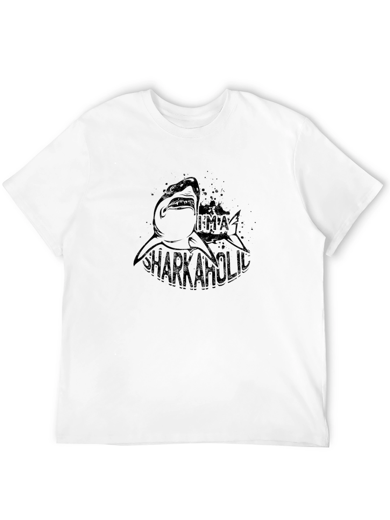 Sharkaholic Graphic Print Tee