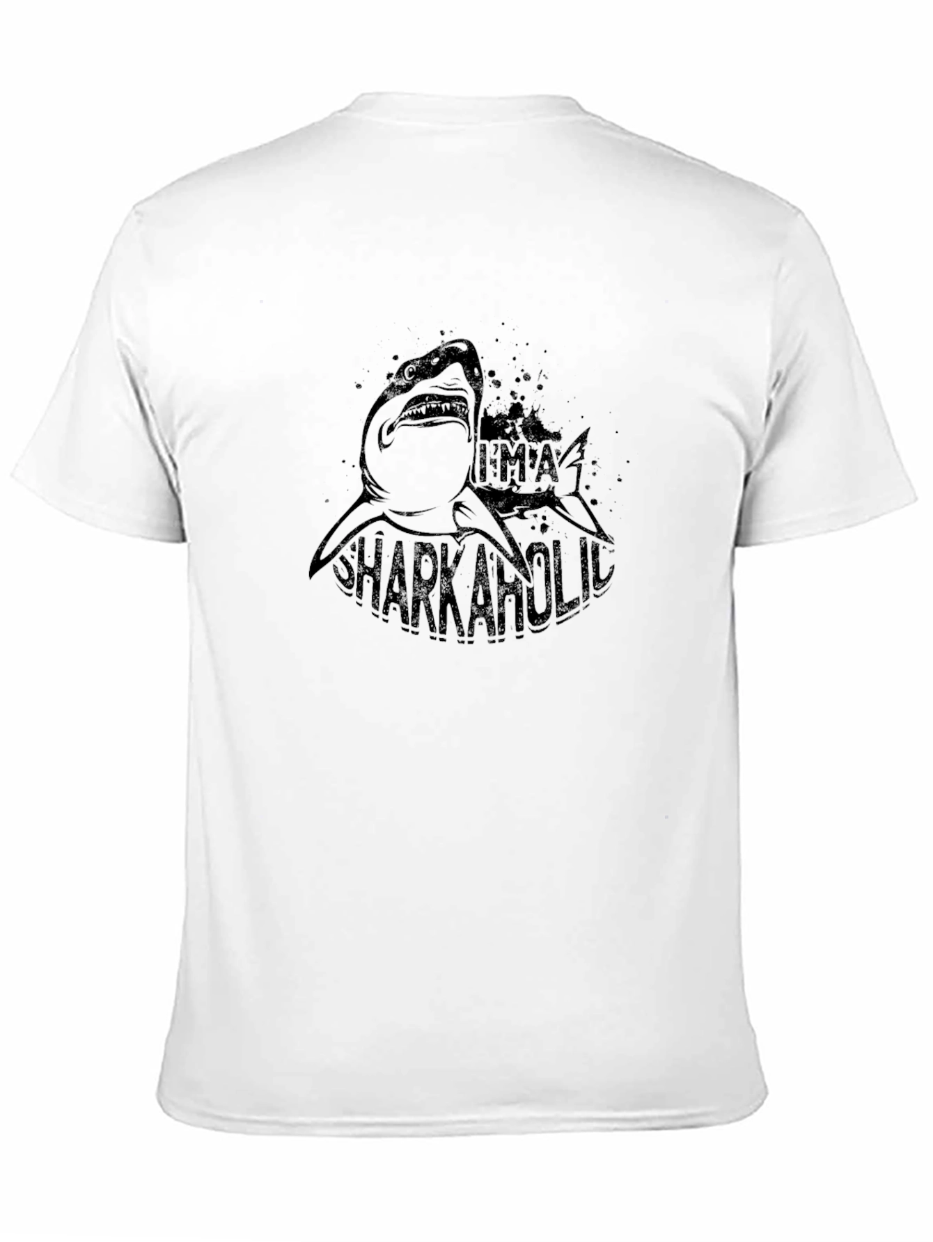 Sharkaholic Graphic Print Tee