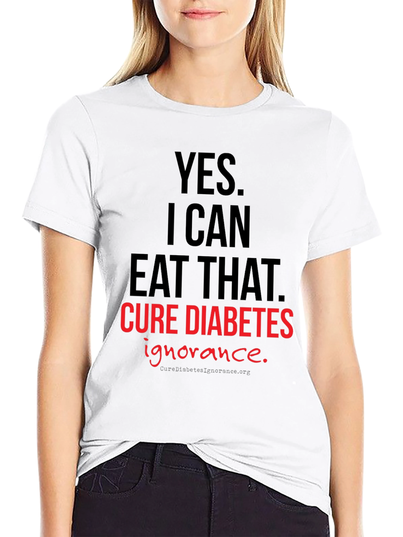 Cure Diabetes Ignorance Graphic T-Shirt