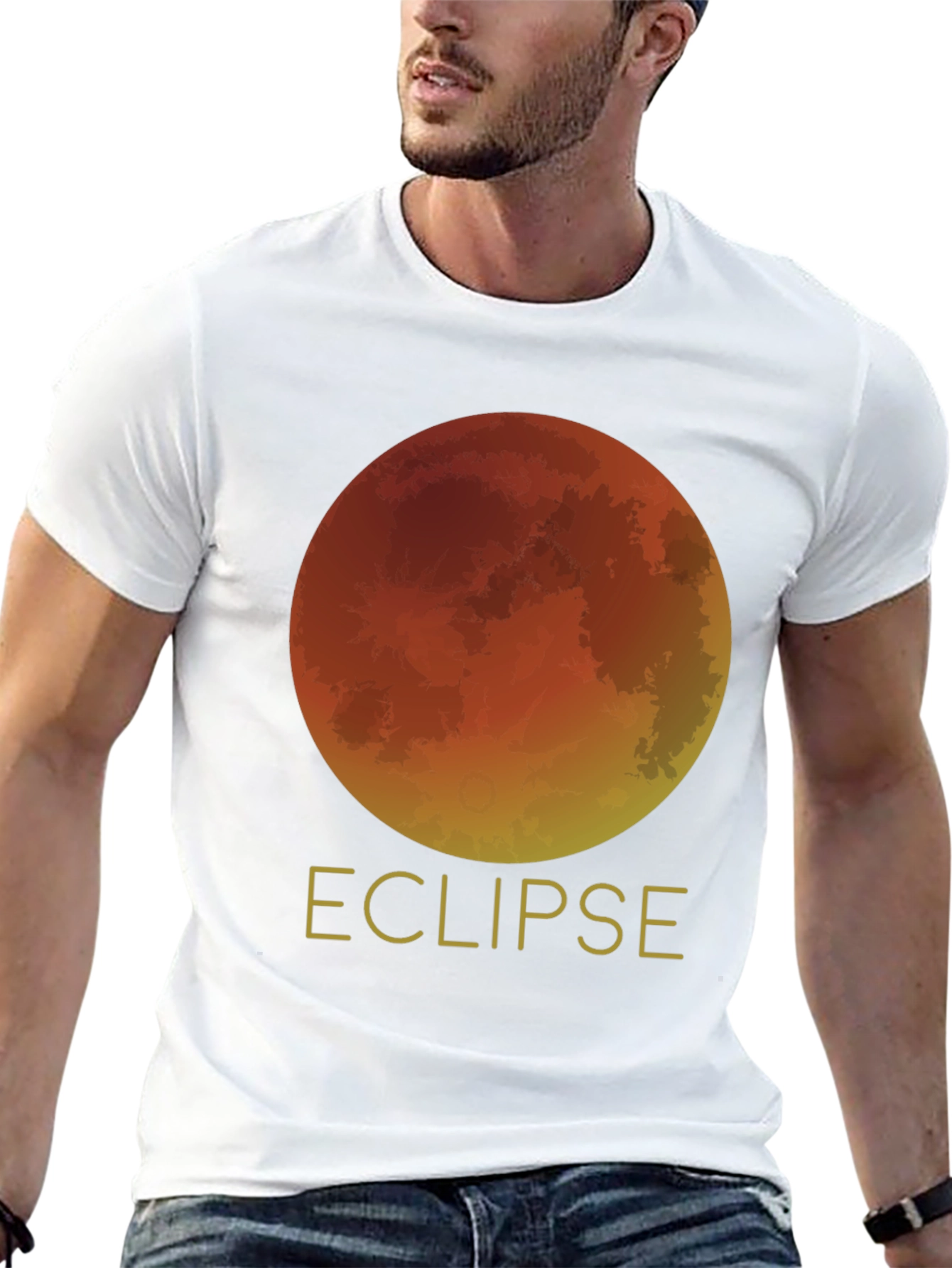 Eclipse Graphic Tee - Black Cotton Blend