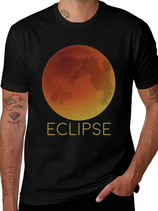 Eclipse Graphic Tee - Black Cotton Blend