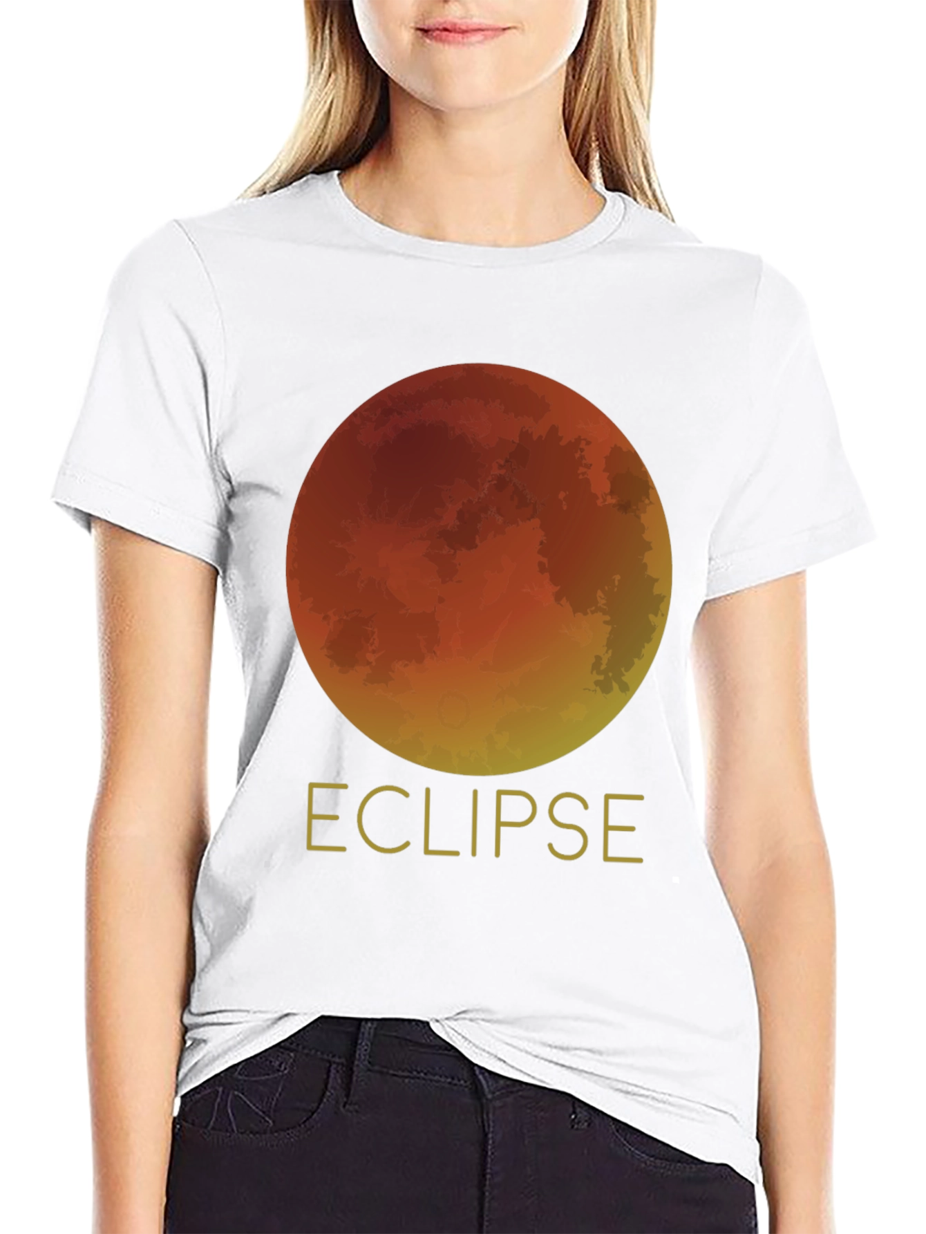 Eclipse Graphic Tee - Black Cotton Blend