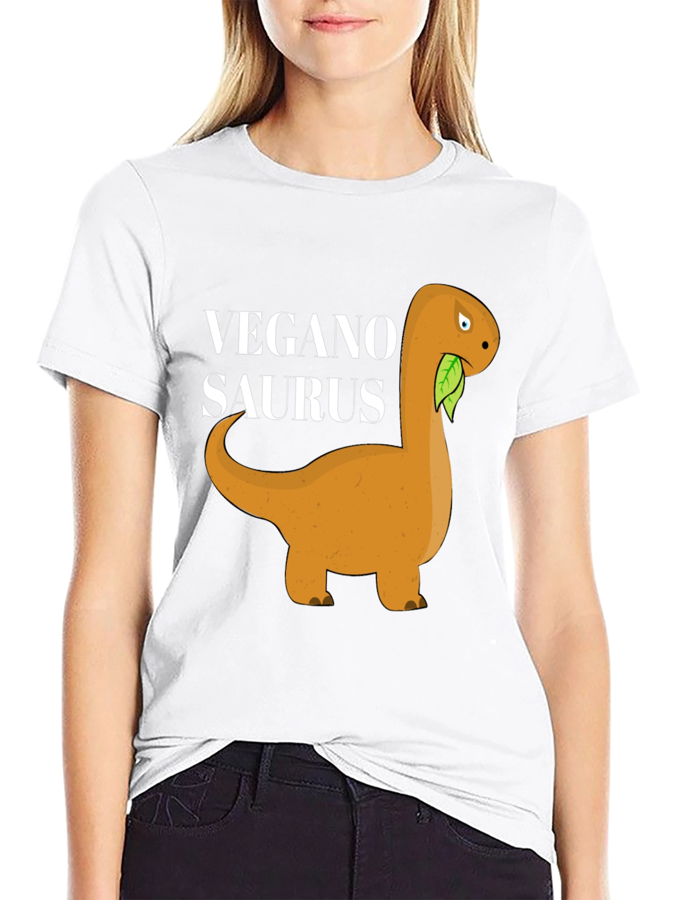 Vegan-o-Saurus Black T-Shirt