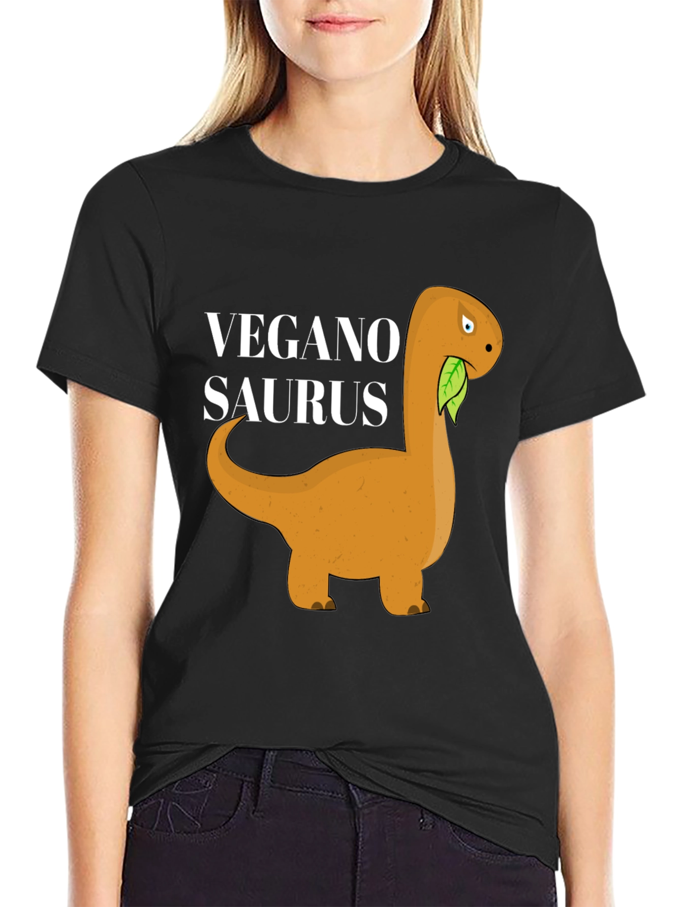 Vegan-o-Saurus Black T-Shirt