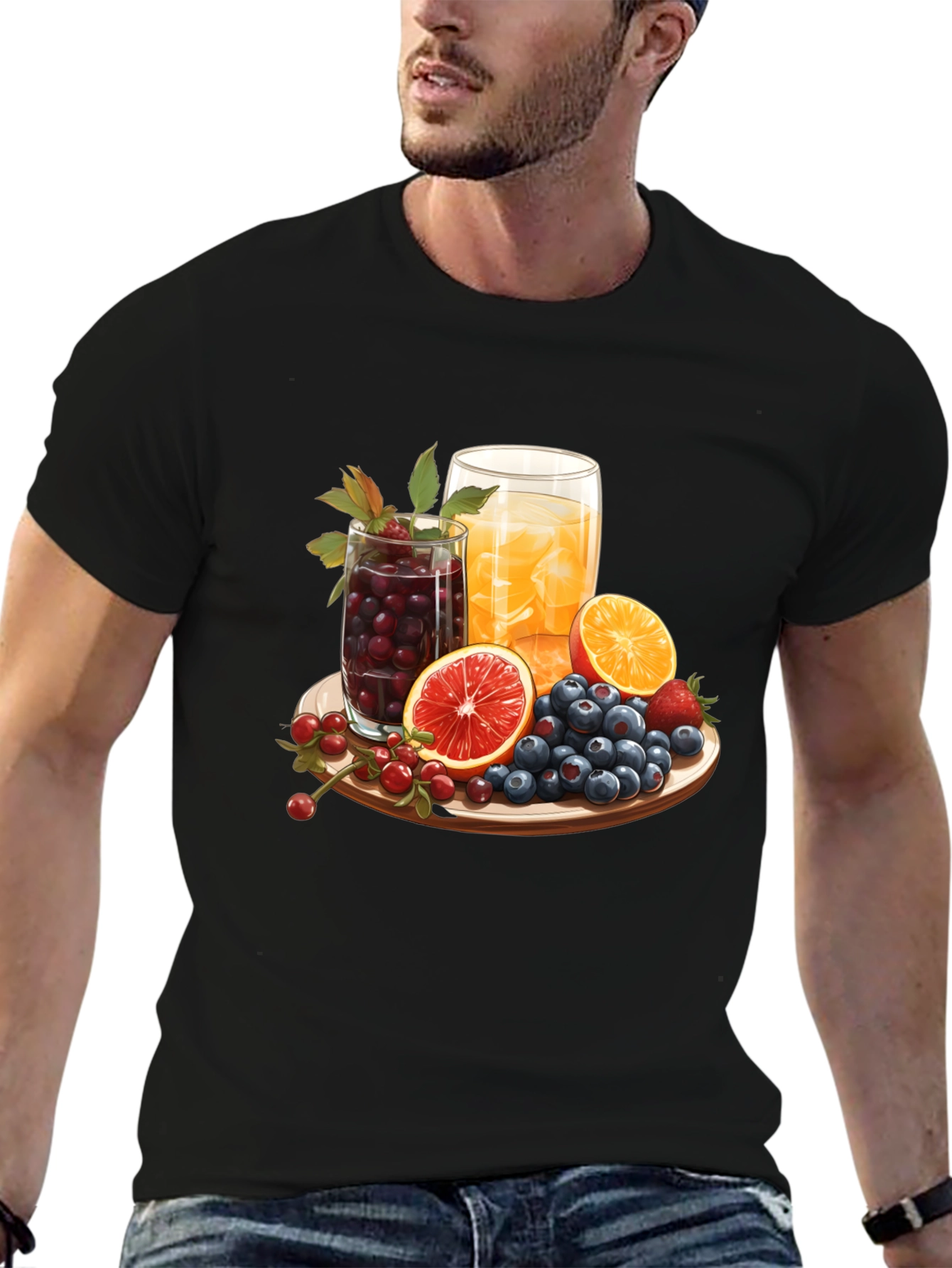 Fruit Platter Graphic Tee - Refreshing Summer Style