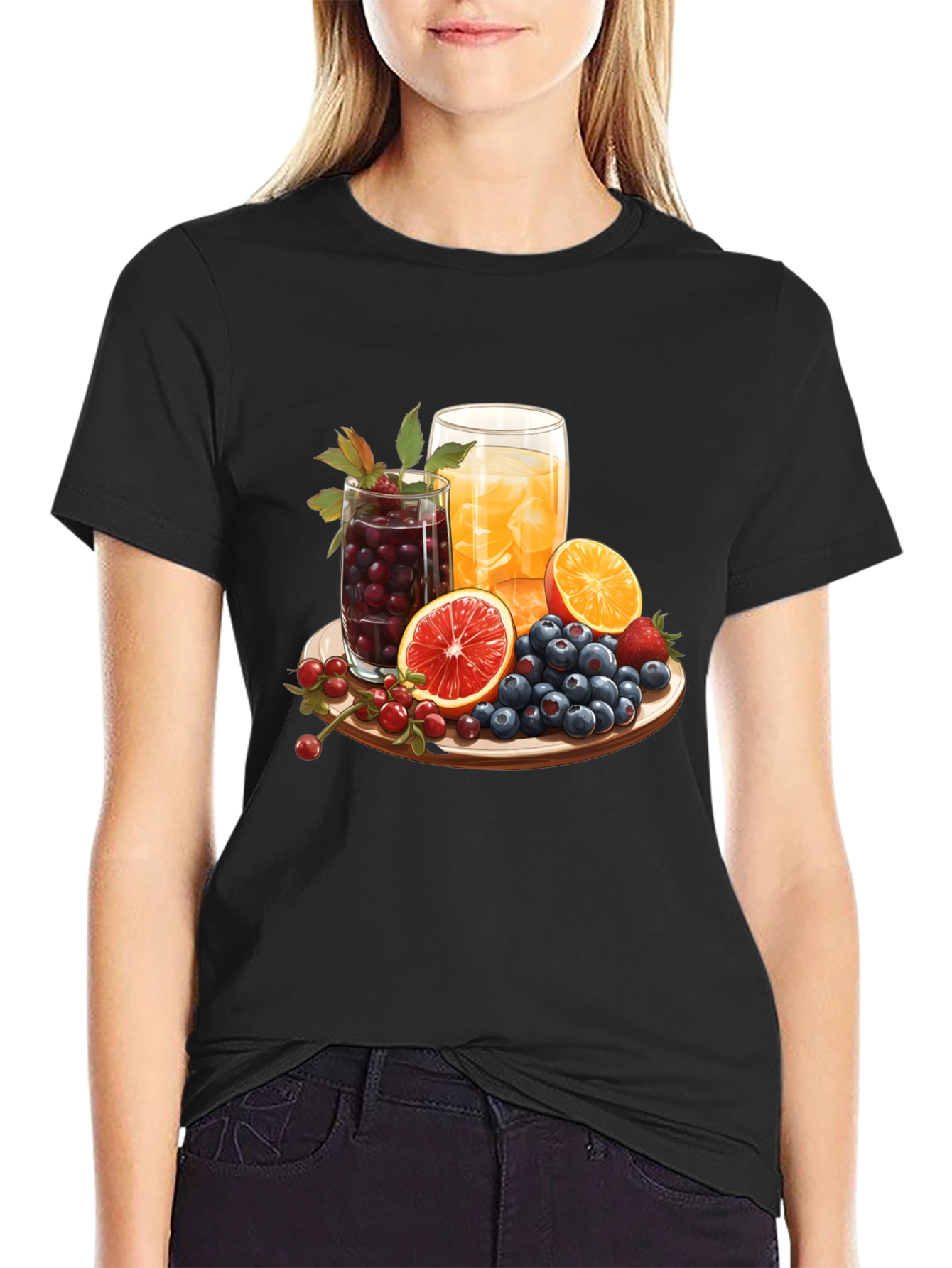 Fruit Platter Graphic Tee - Refreshing Summer Style