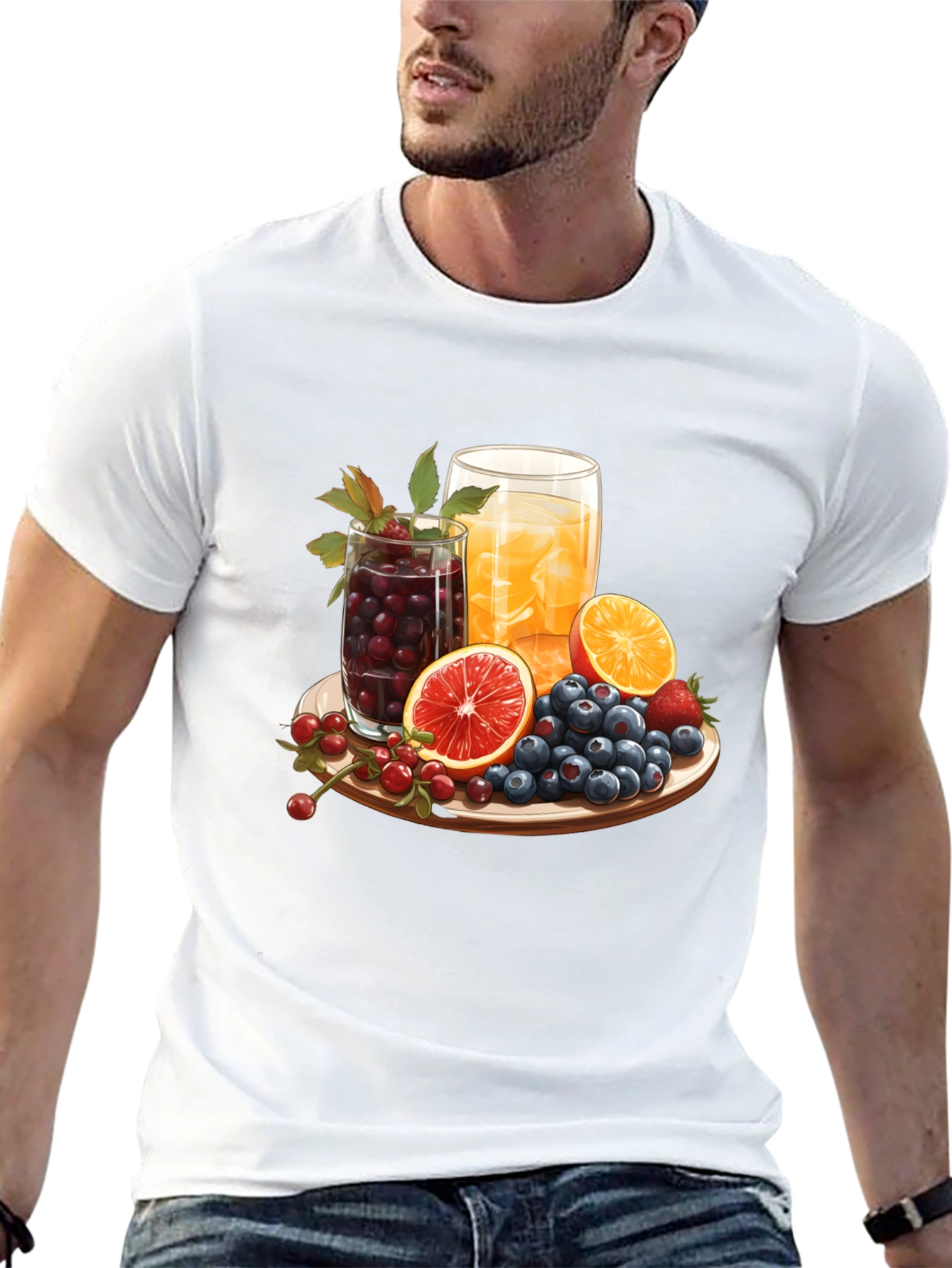 Fruit Platter Graphic Tee - Refreshing Summer Style