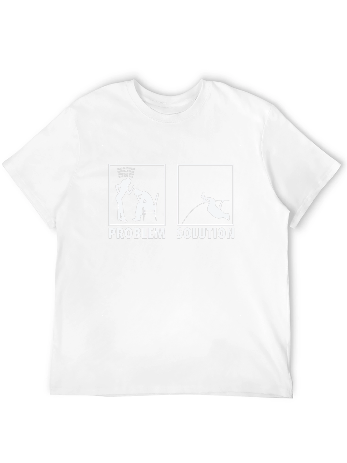 Problem Solution T-Shirt Funny Pole Vault Design