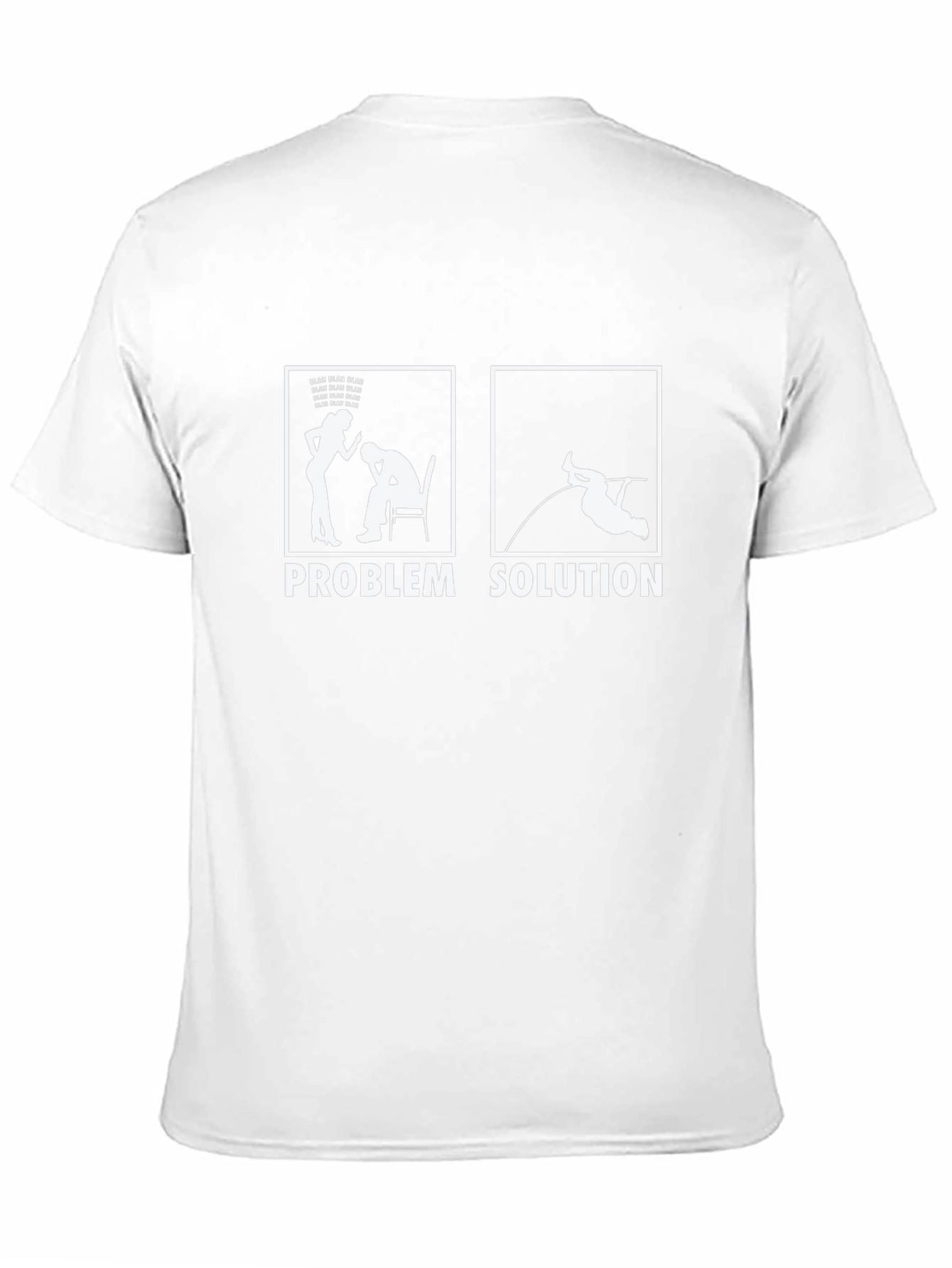 Problem Solution T-Shirt Funny Pole Vault Design