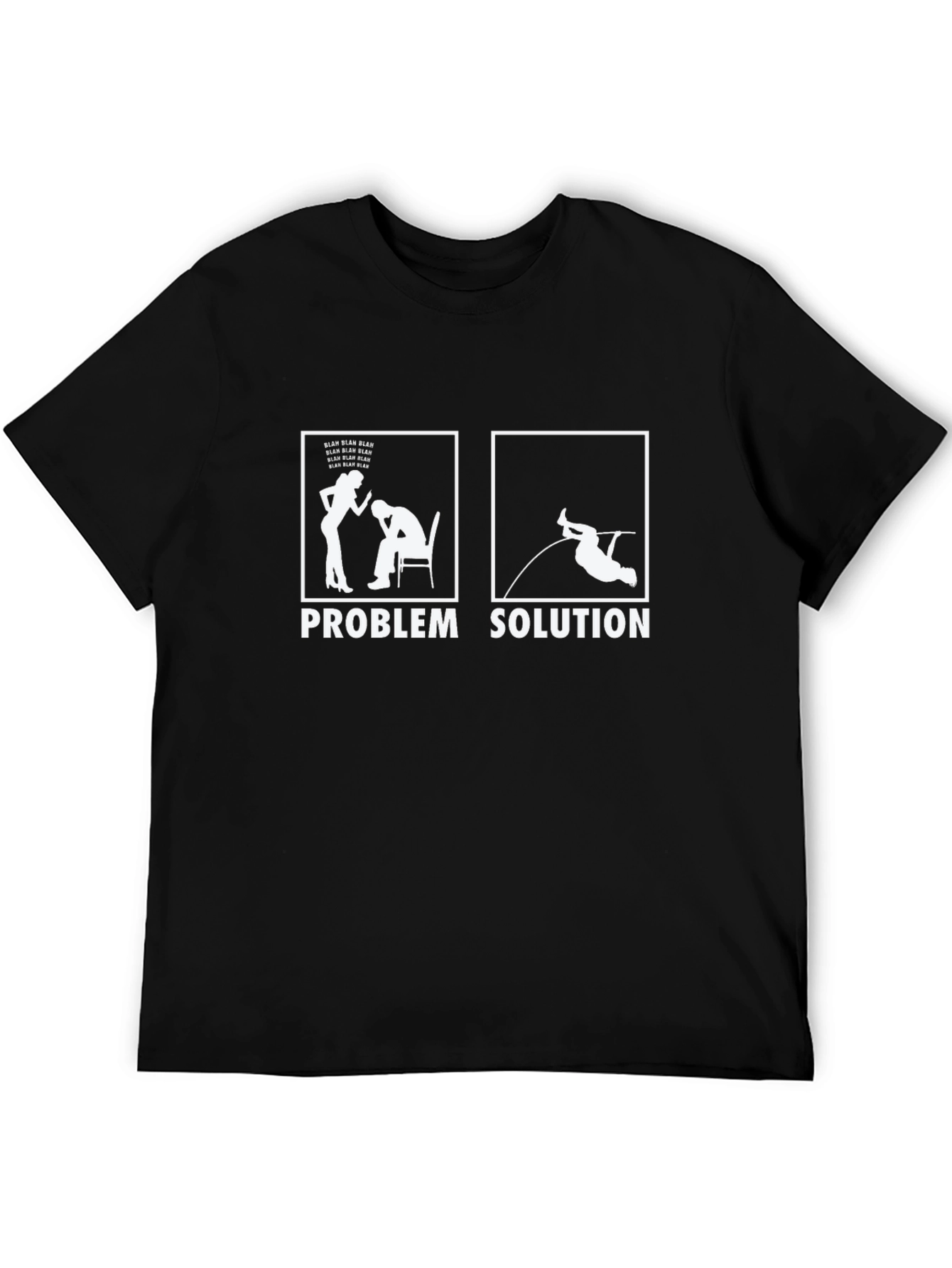 Problem Solution T-Shirt Funny Pole Vault Design
