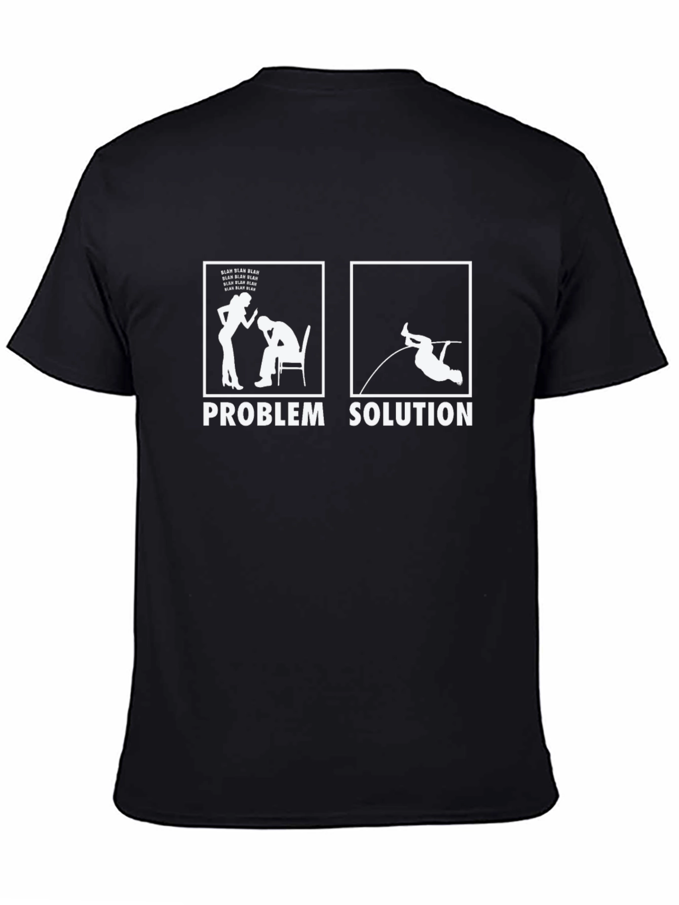 Problem Solution T-Shirt Funny Pole Vault Design