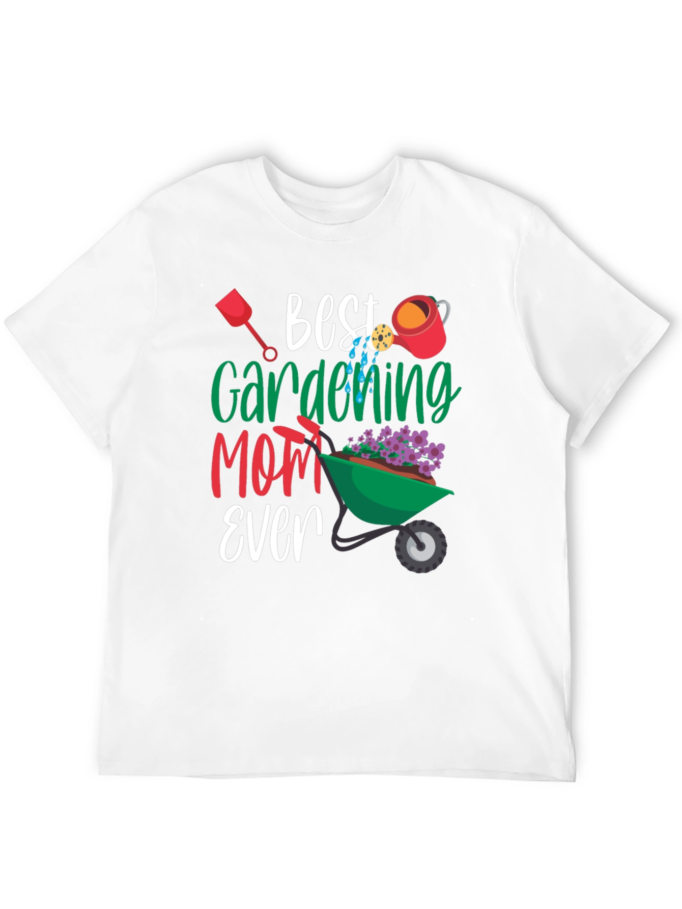Best Gardening Mom Ever T-Shirt Floral Design