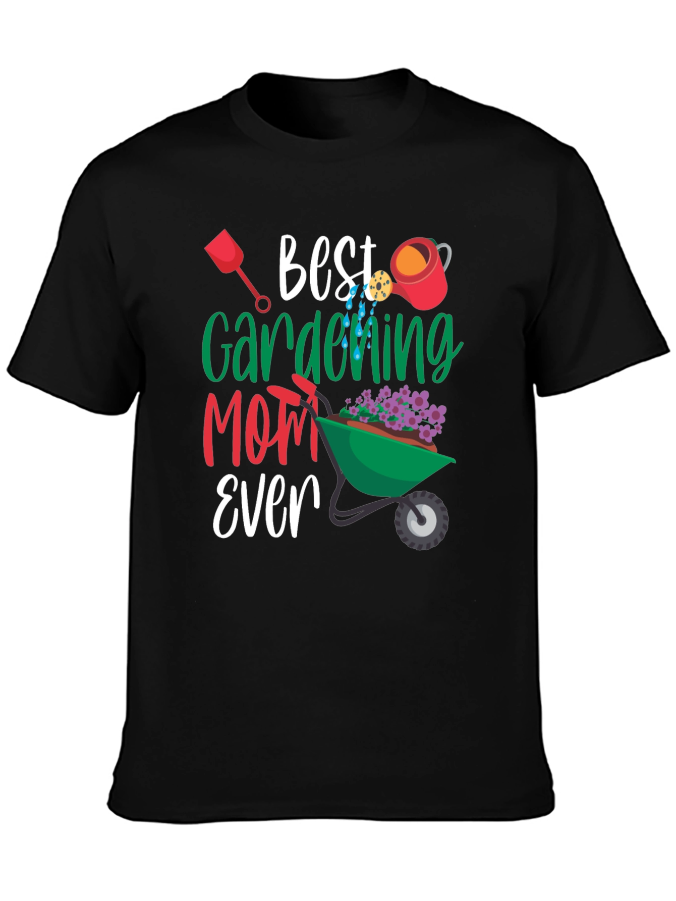 Best Gardening Mom Ever T-Shirt Floral Design