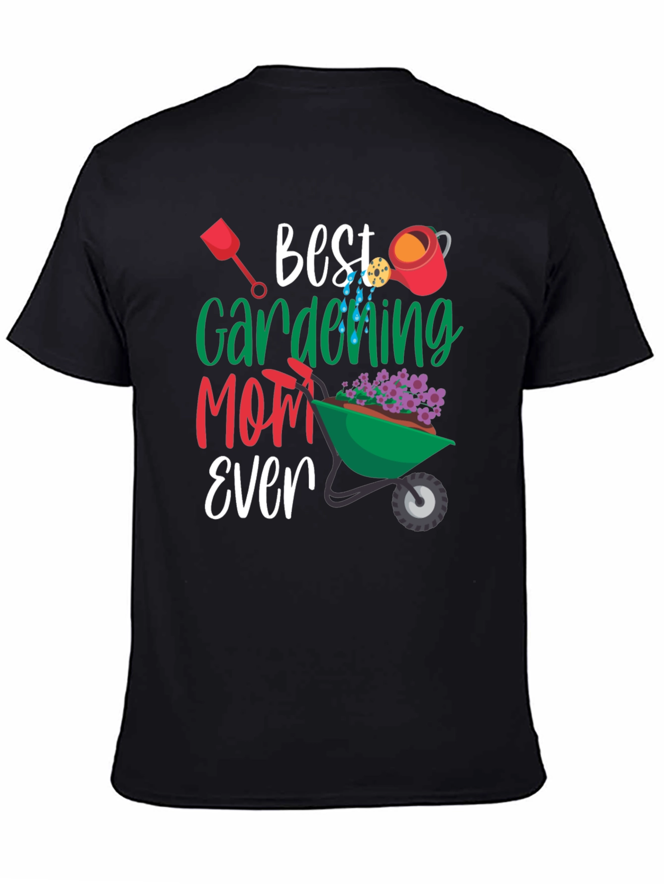 Best Gardening Mom Ever T-Shirt Floral Design