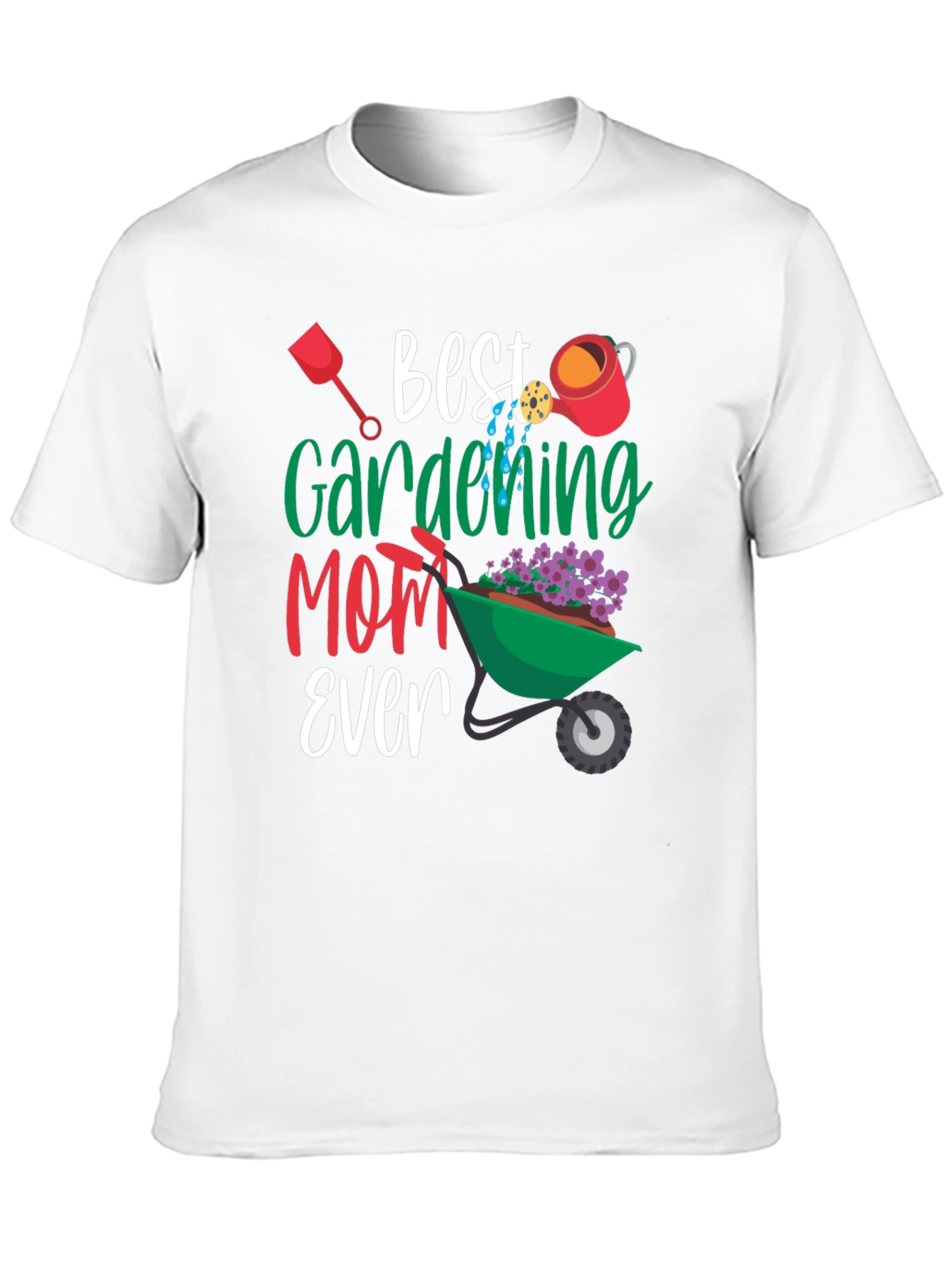 Best Gardening Mom Ever T-Shirt Floral Design