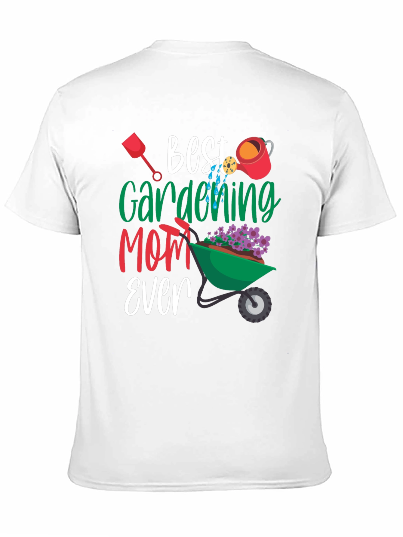 Best Gardening Mom Ever T-Shirt Floral Design