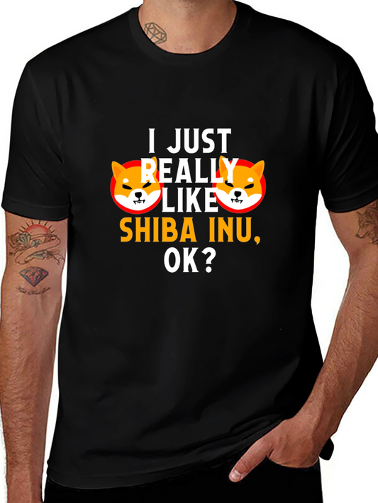 Shiba Inu Lover T-Shirt - Just Really Like Shiba Inu OK?