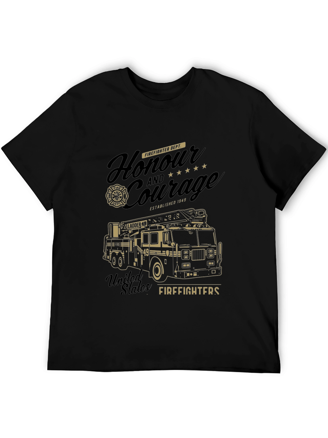 Firefighter Honor and Courage Graphic T-Shirt
