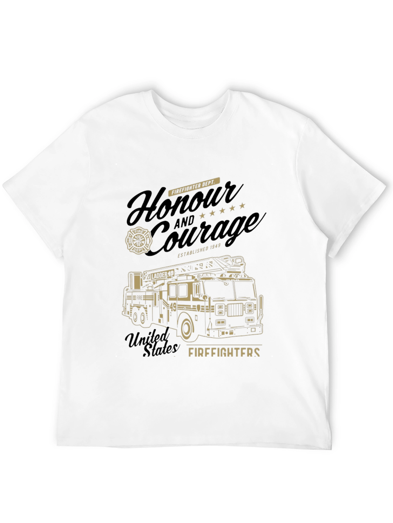 Firefighter Honor and Courage Graphic T-Shirt