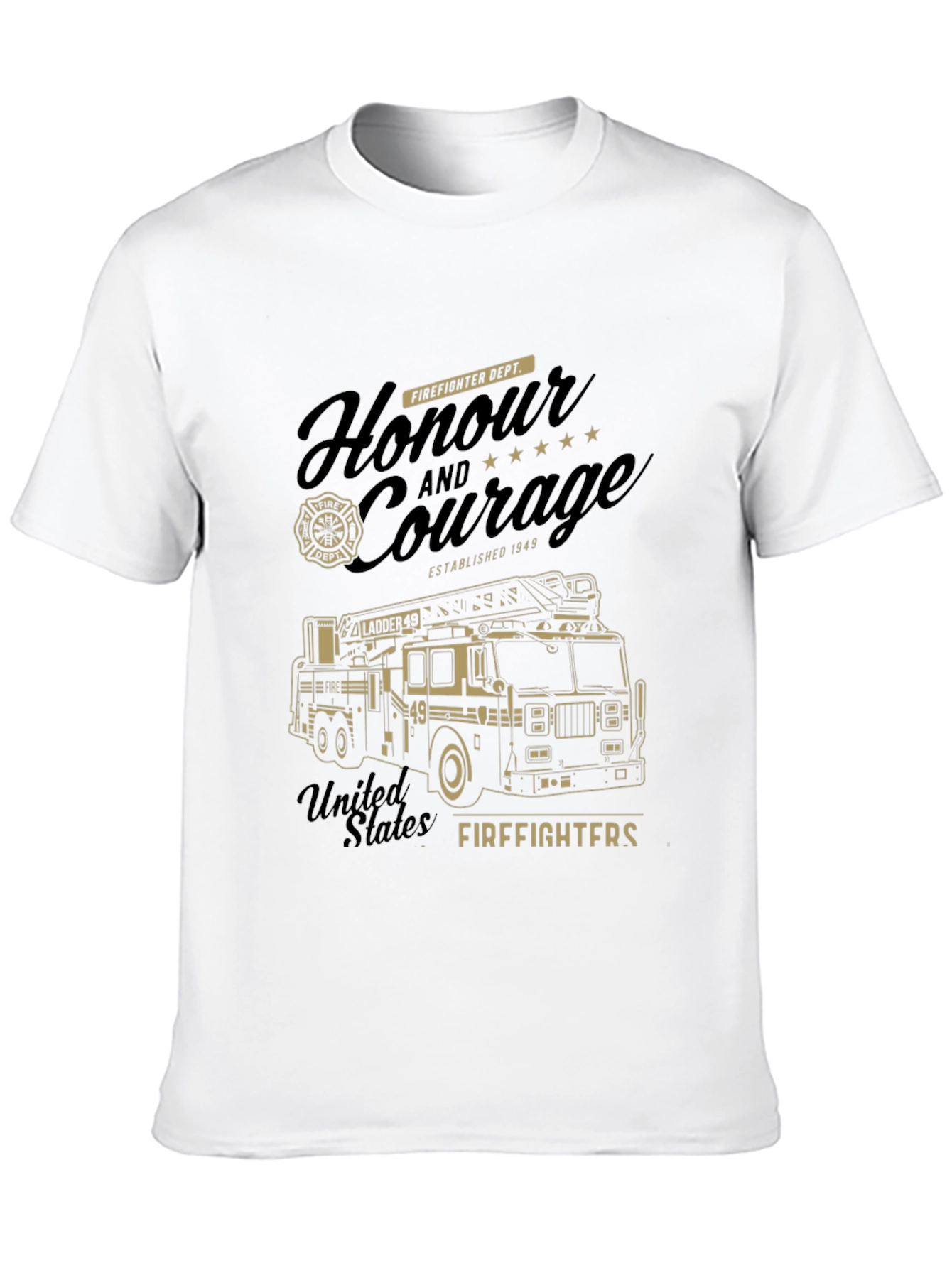 Firefighter Honor and Courage Graphic T-Shirt