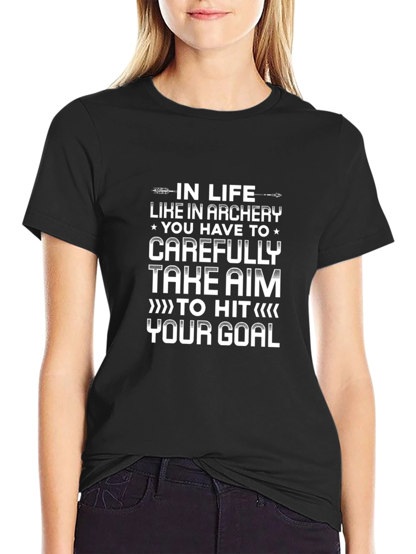 Archery Life Goal T-Shirt - Aim High!