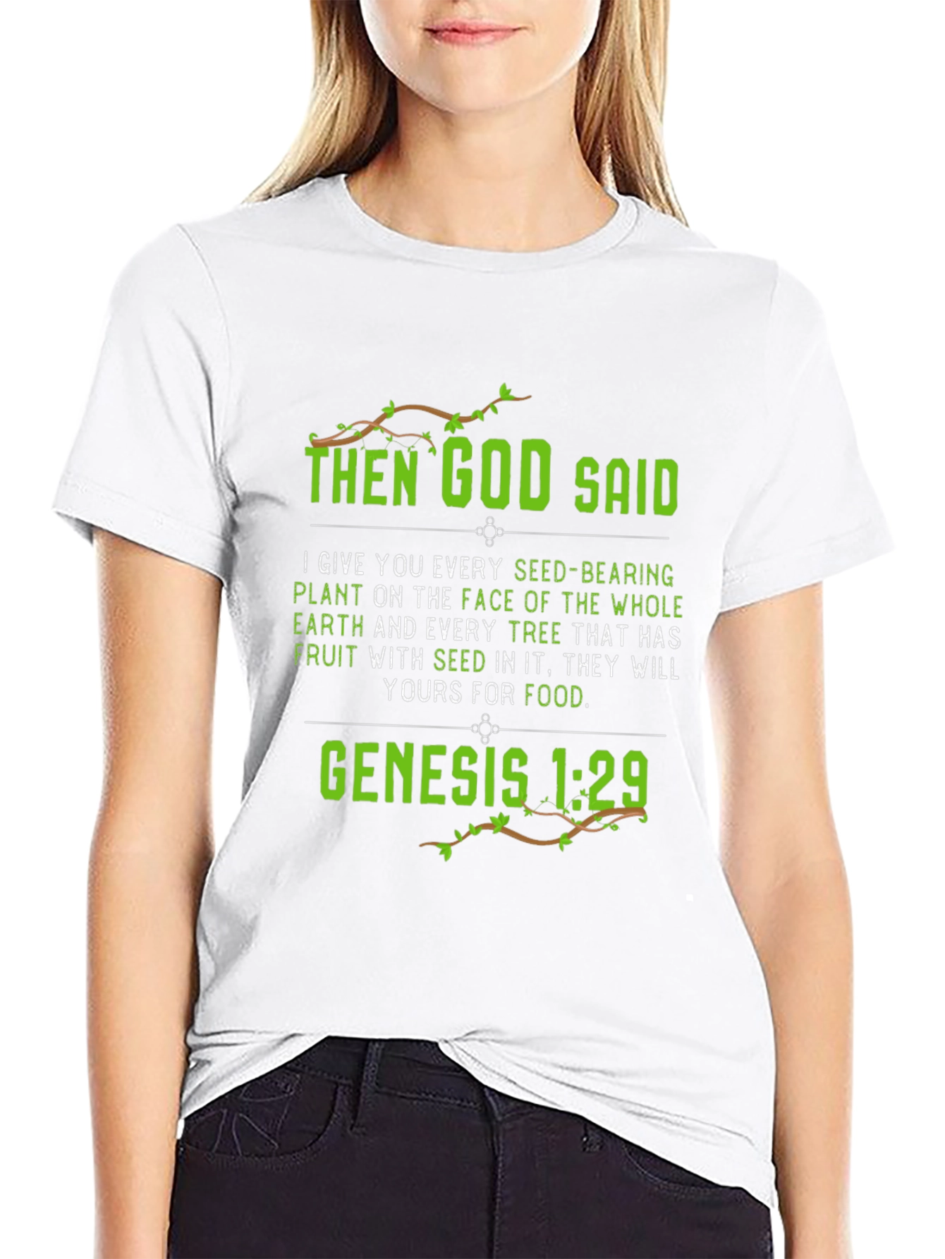 Genesis 1:29 T-Shirt - God Said Graphic Tee