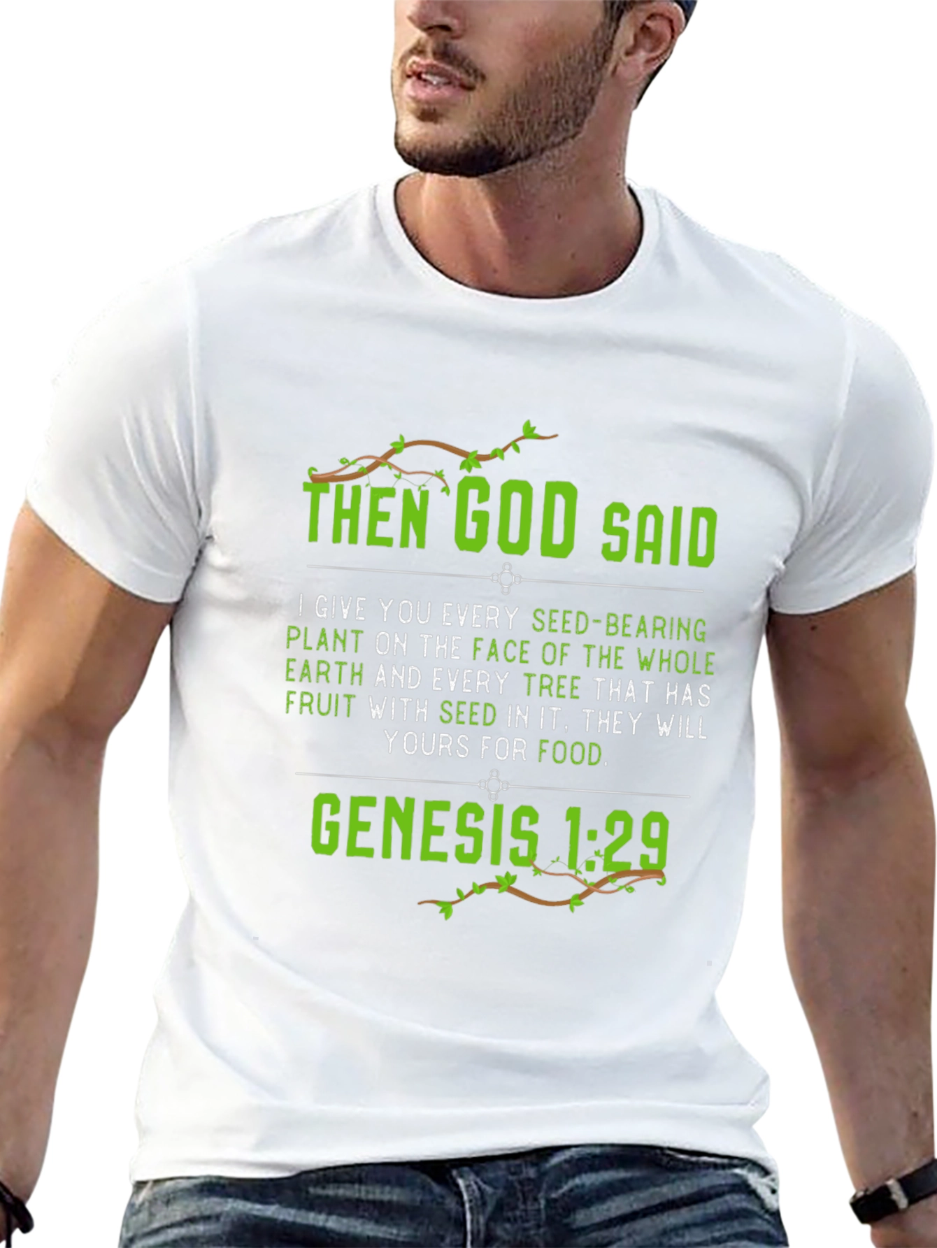 Genesis 1:29 T-Shirt - God Said Graphic Tee