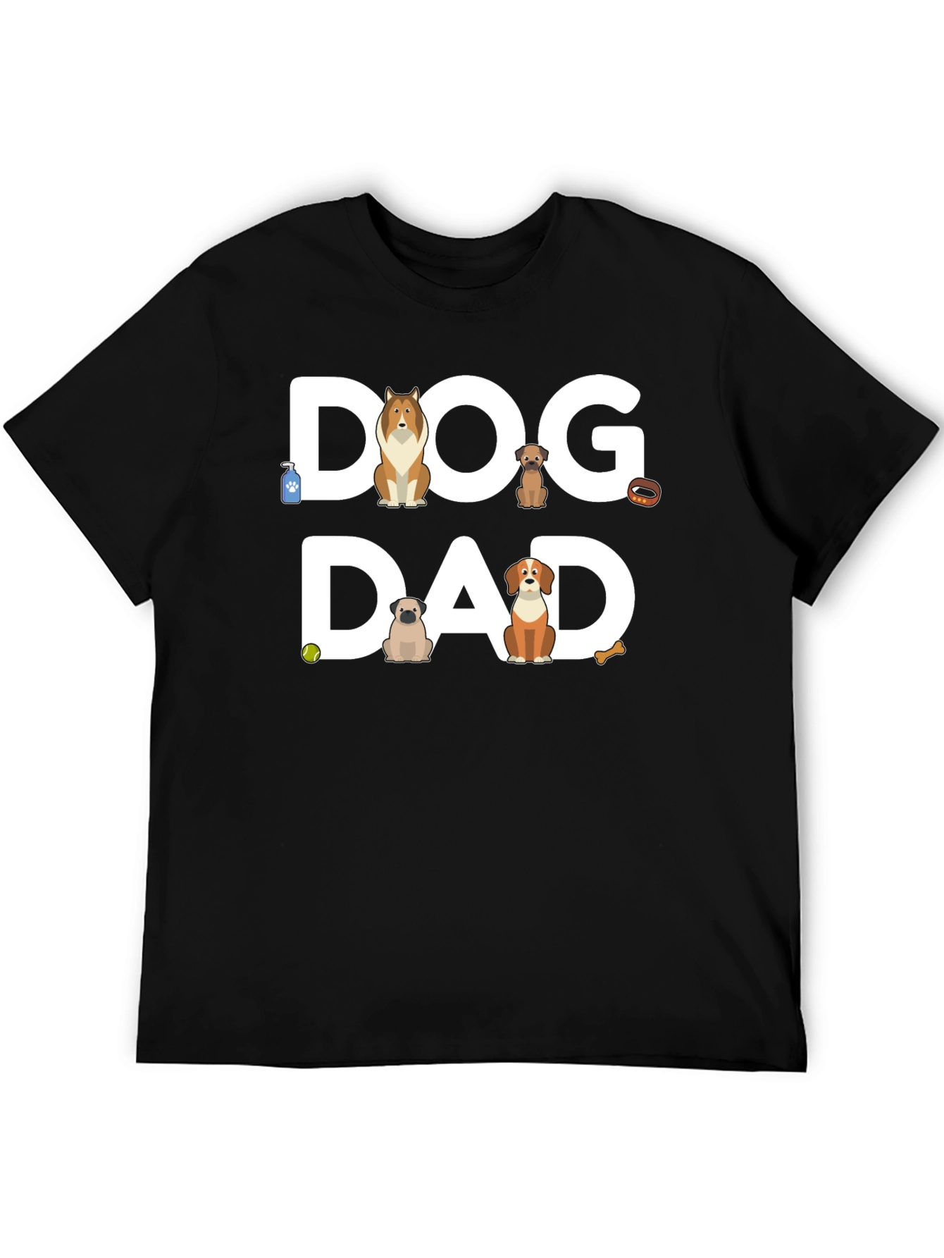 Dog Dad T-Shirt - Cute Dog Breed Design