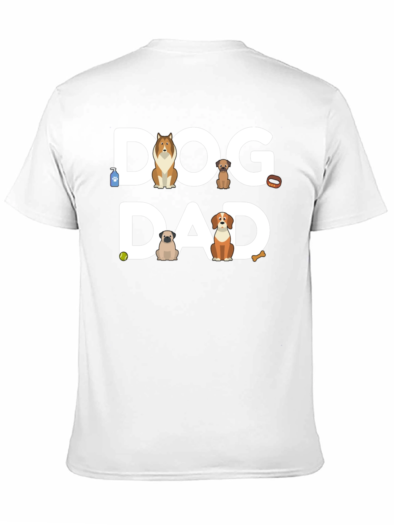 Dog Dad T-Shirt - Cute Dog Breed Design